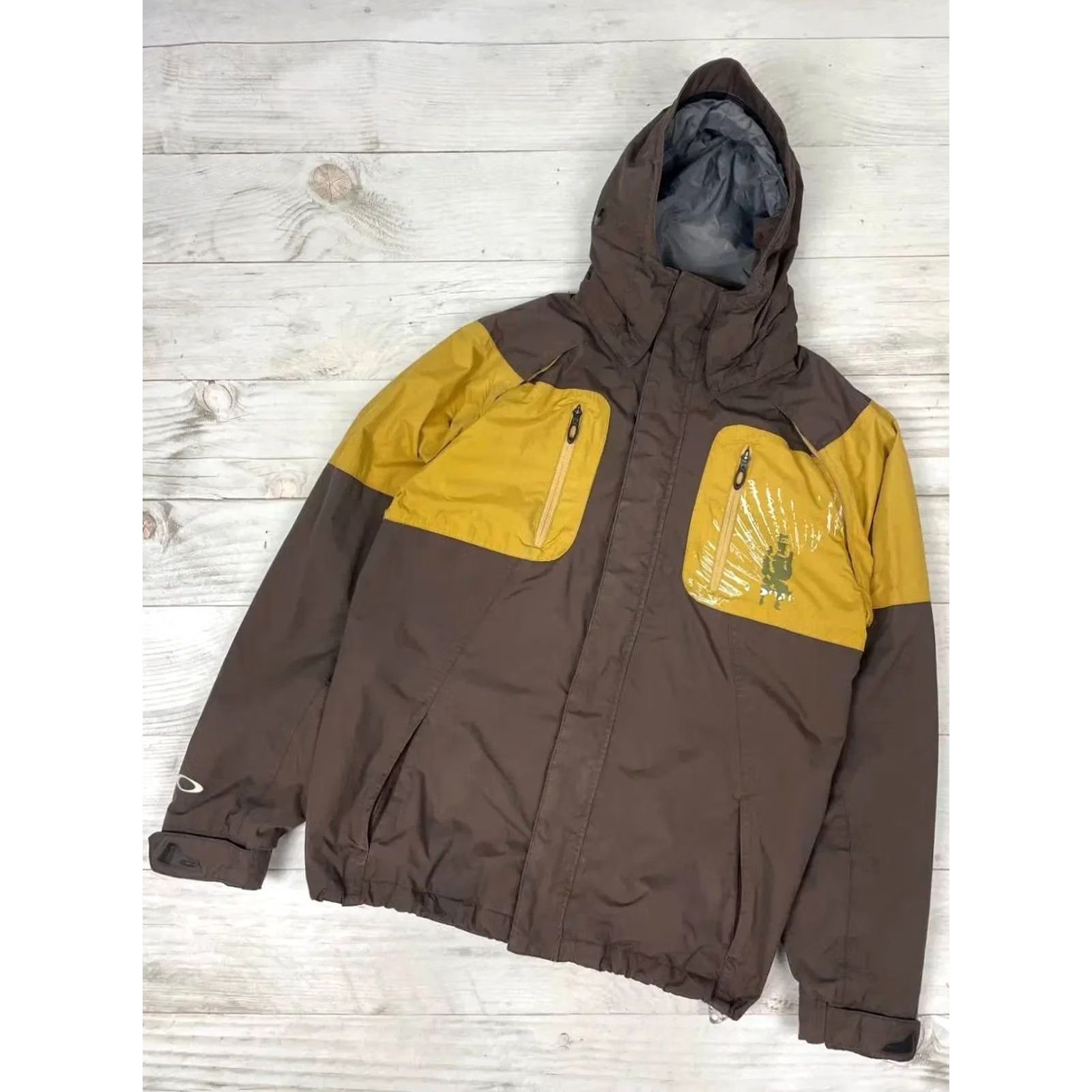 Oakley VINTAGE Oakley Jacket Ski 90s Nylon Logo Men Size S Brown Size US S / EU 44-46 / 1 - 2 Thumbnail