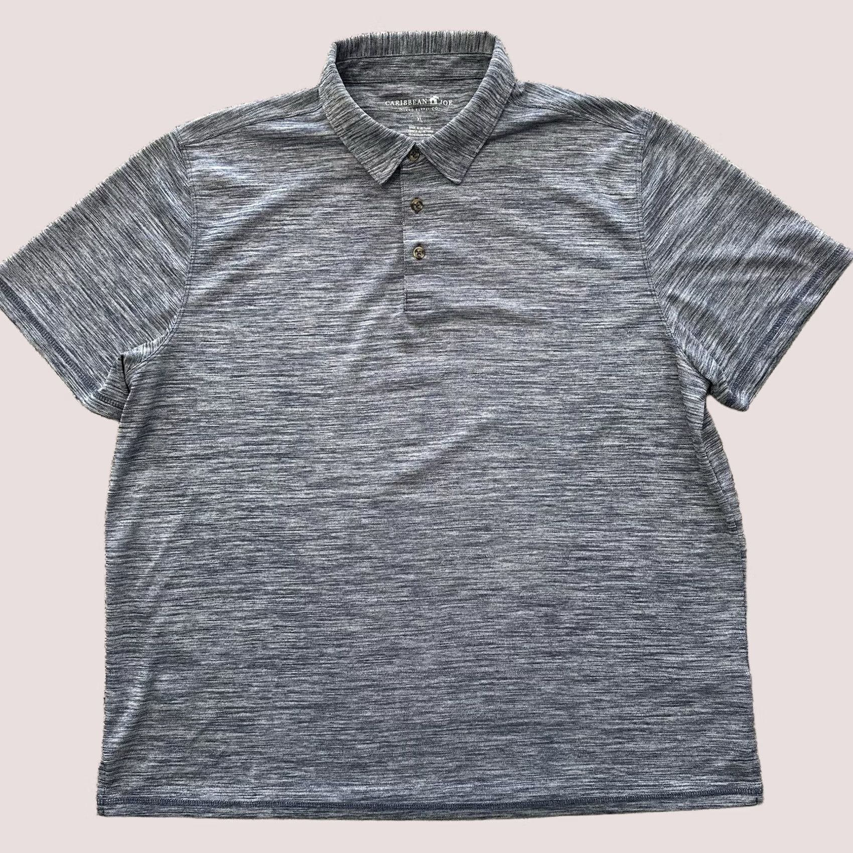 Vintage Caribbean Joe Polo Shirt Caribbean Joe Polo Mens XL Blue Casual Short Sleeve Collared Knit Polyester Logo Golf Size US XL / EU 56 / 4 - 1 Thumbnail