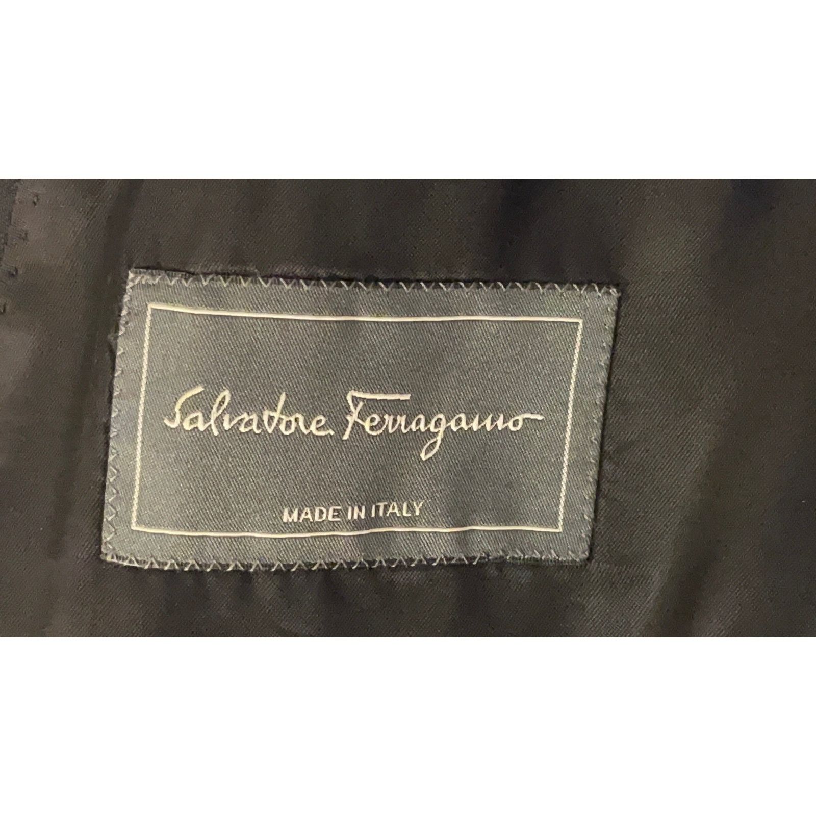 Salvatore Ferragamo Salvatore Ferragamo Wool Black Blazer/Jacket Men’s Size L Size 54R - 4 Thumbnail