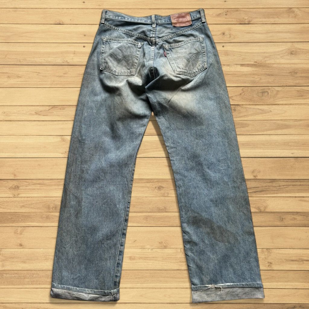 Levi's Vintage Clothing Levis E 503 B-XX 1996 Distressed Selvedge 1970 Aging Denim Size US 32 / EU 48 - 2 Thumbnail