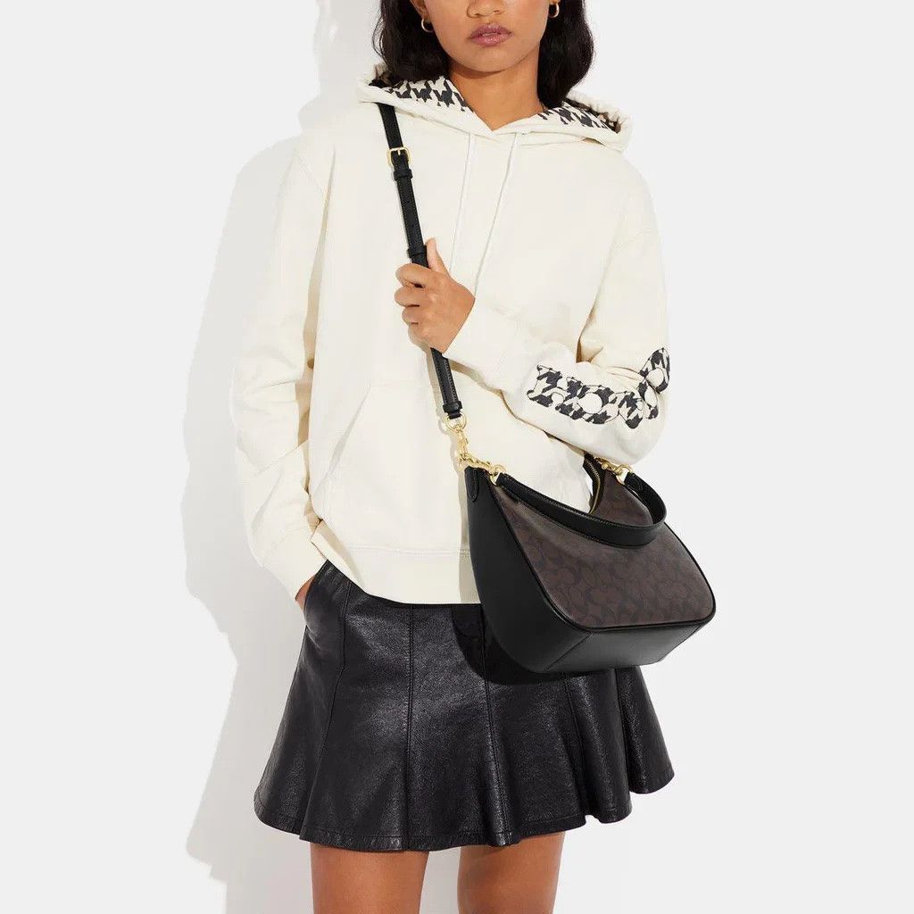 Coach NWT COACH Teri Hobo Bag In Signature Canvas CK161 Size ONE SIZE - 5 Thumbnail
