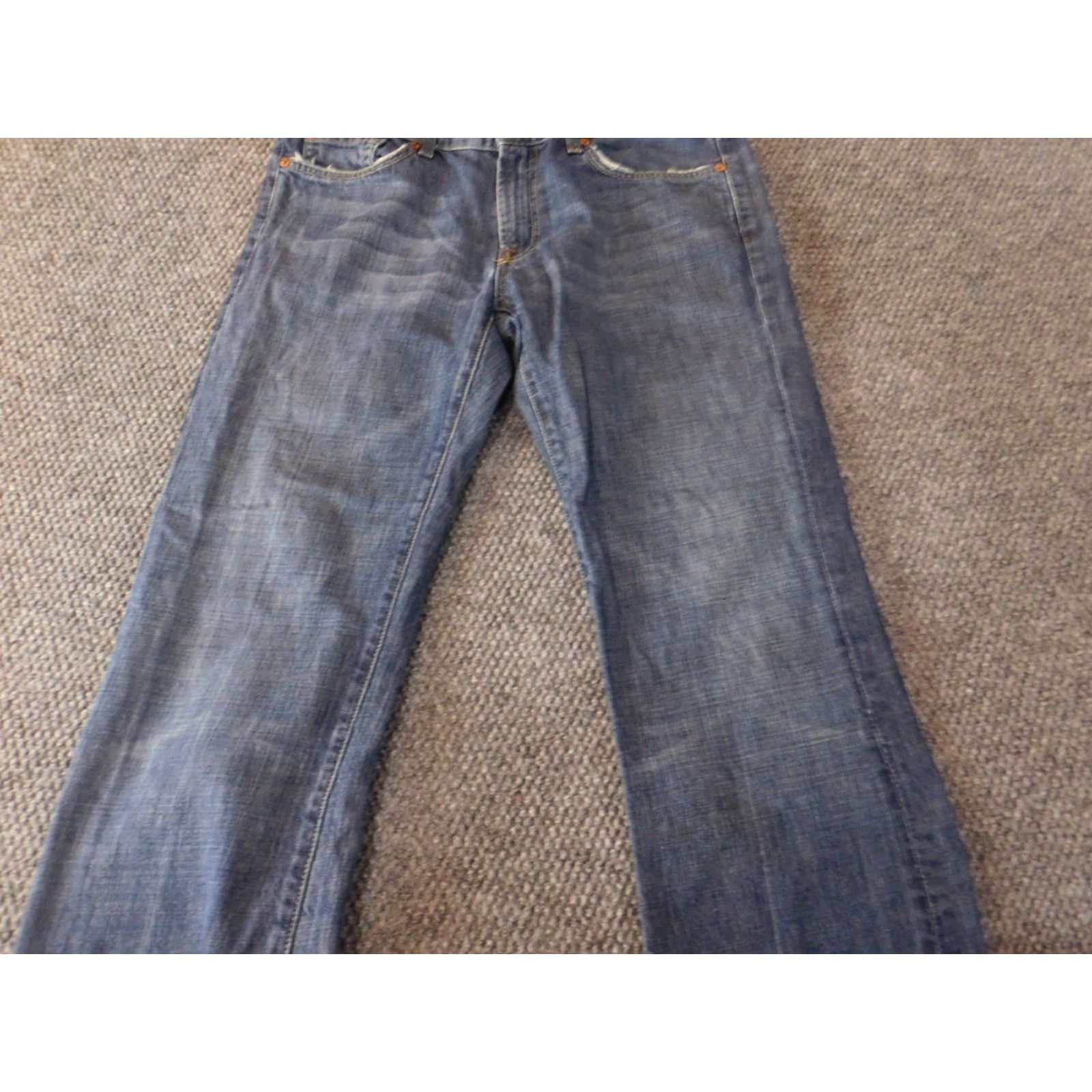 7 For All Mankind 7 For All Mankind Jeans Mens 33x28 Blue Denim Straight Regular Vintage? No (Note: Vintage: No) Size US 33 - 2 Thumbnail