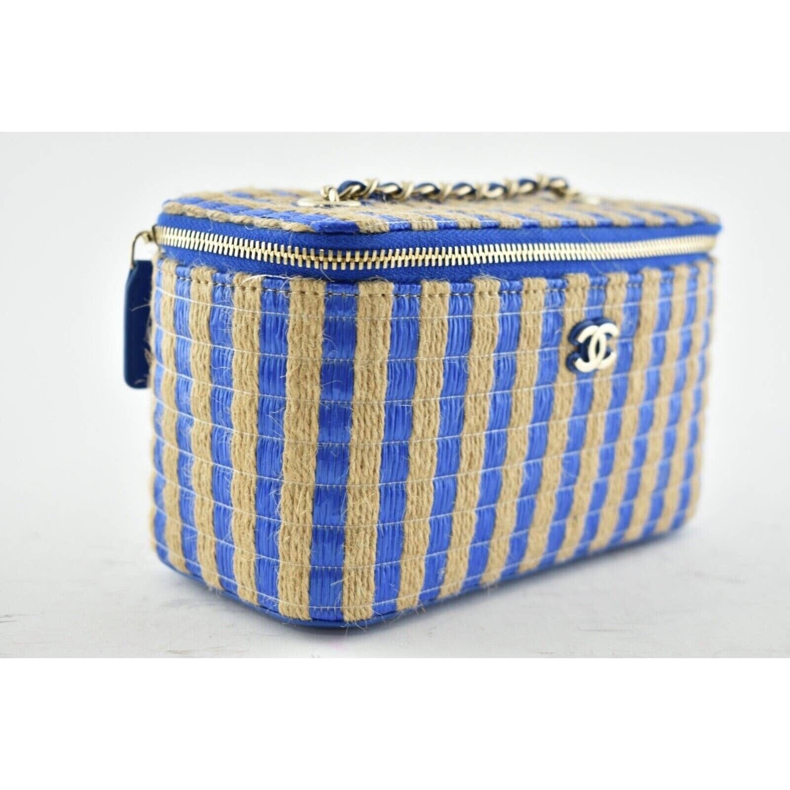Chanel Chanel Raffia Small Vanity With Chain Shoulder Crossbody Bag Size ONE SIZE - 4 Thumbnail