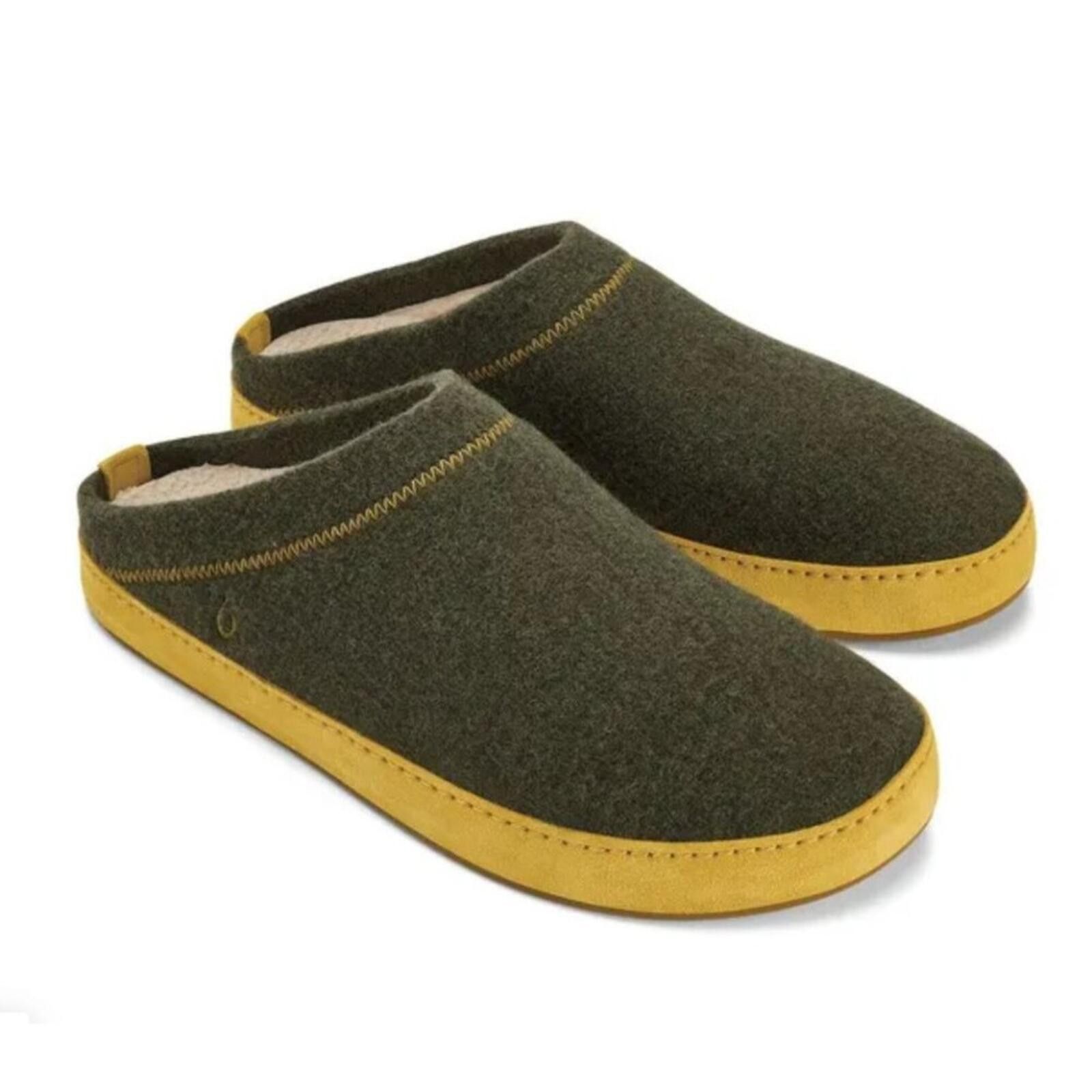 Olukai Olukai Men’s Hamani Hulu Slip-On | Dusty Olive/Mustard Size US 13 / EU 46 - 1 Thumbnail