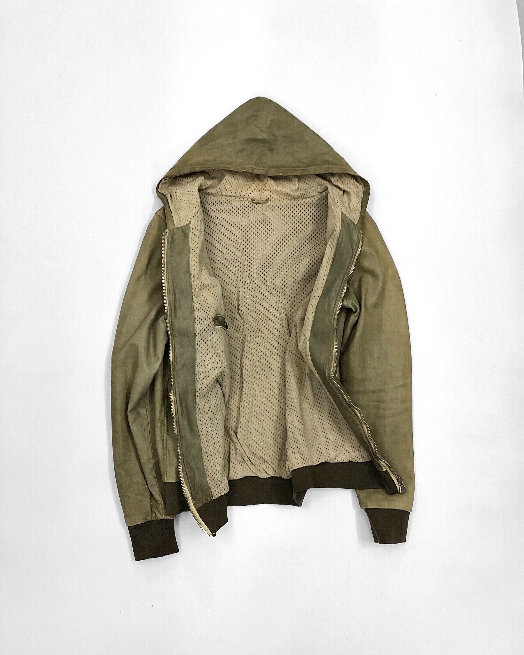 Giorgio Brato 2000s Giorgio Brato Leather Hooded Jacket Size US M / EU 48-50 / 2 - 4 Thumbnail