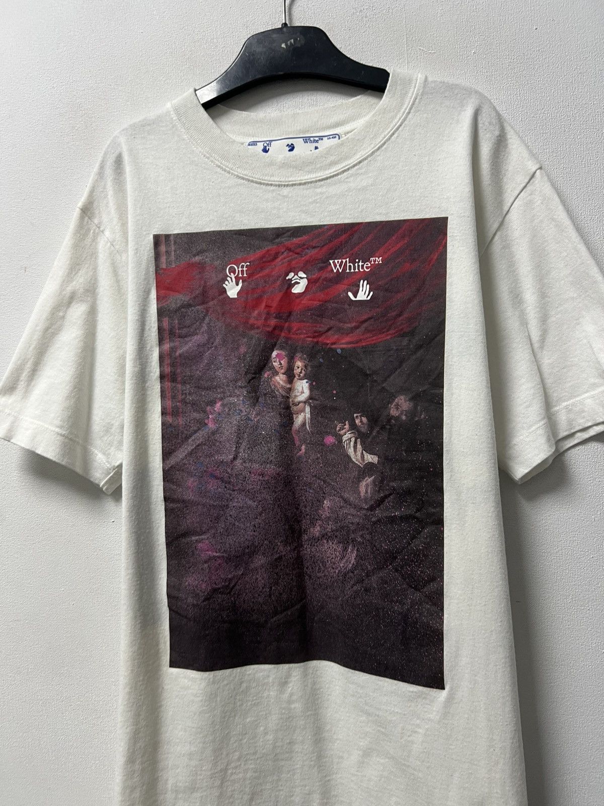 Off-White Off-White Caravaggio T-Shirt Big Logo Size S Luxury Size US S / EU 44-46 / 1 - 2 Thumbnail