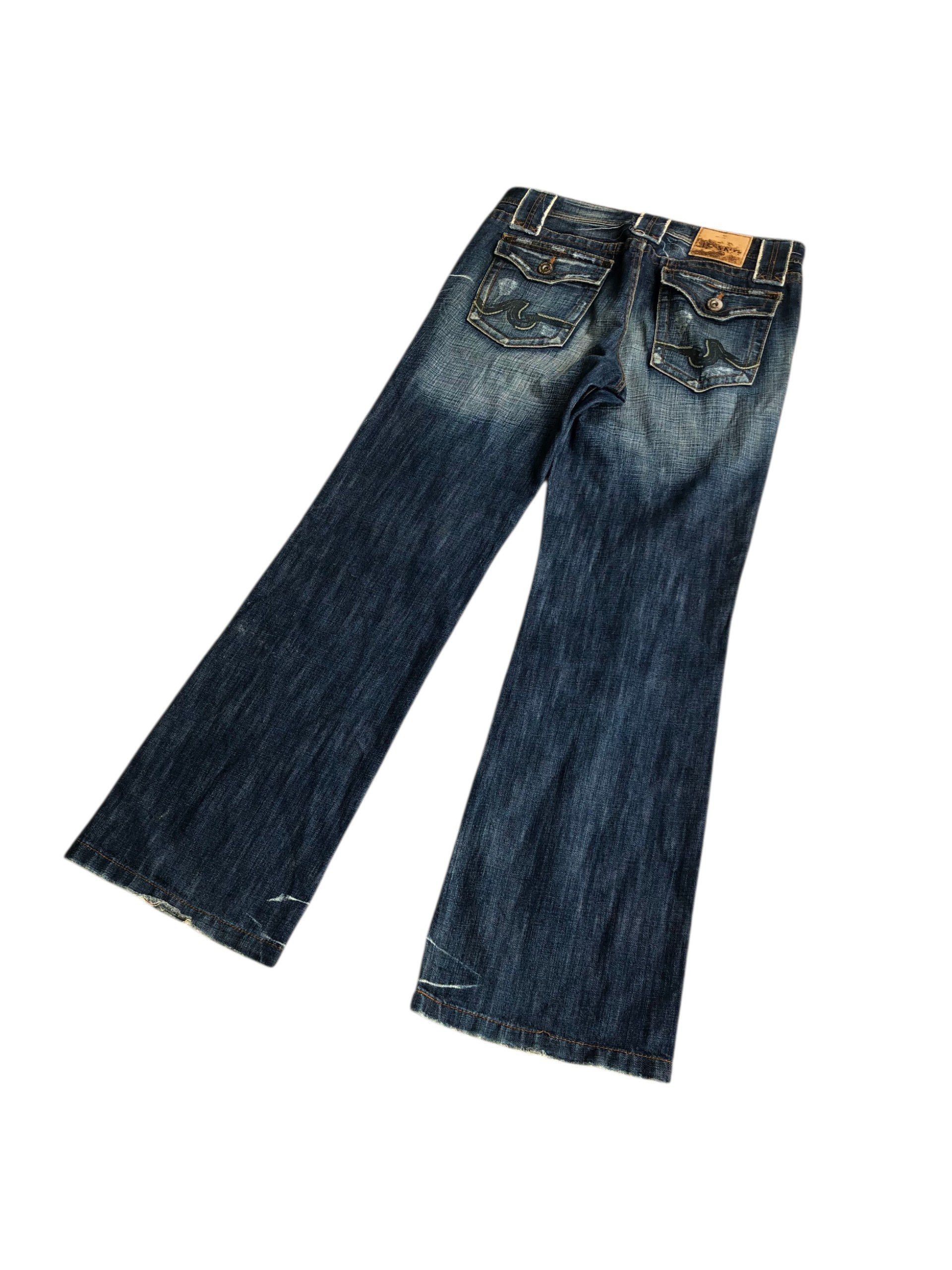 If Six Was Nine 2000s Baggy Fading Jeans Vkei style Y2k Japanese Size US 34 / EU 50 - 6 Thumbnail