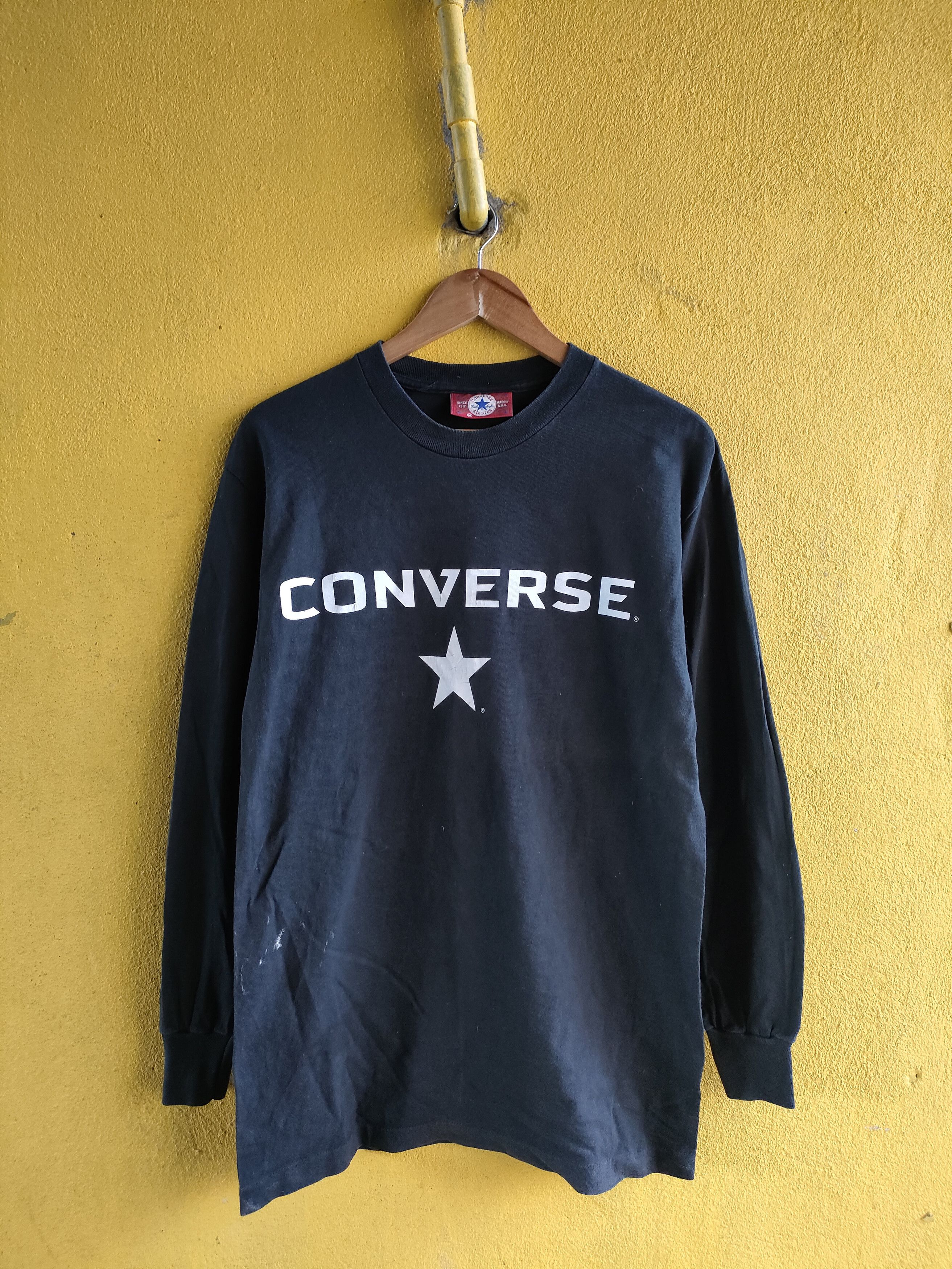Converse × Vintage Vintage Converse Long Sleeve Size US M / EU 48-50 / 2 - 1 Thumbnail