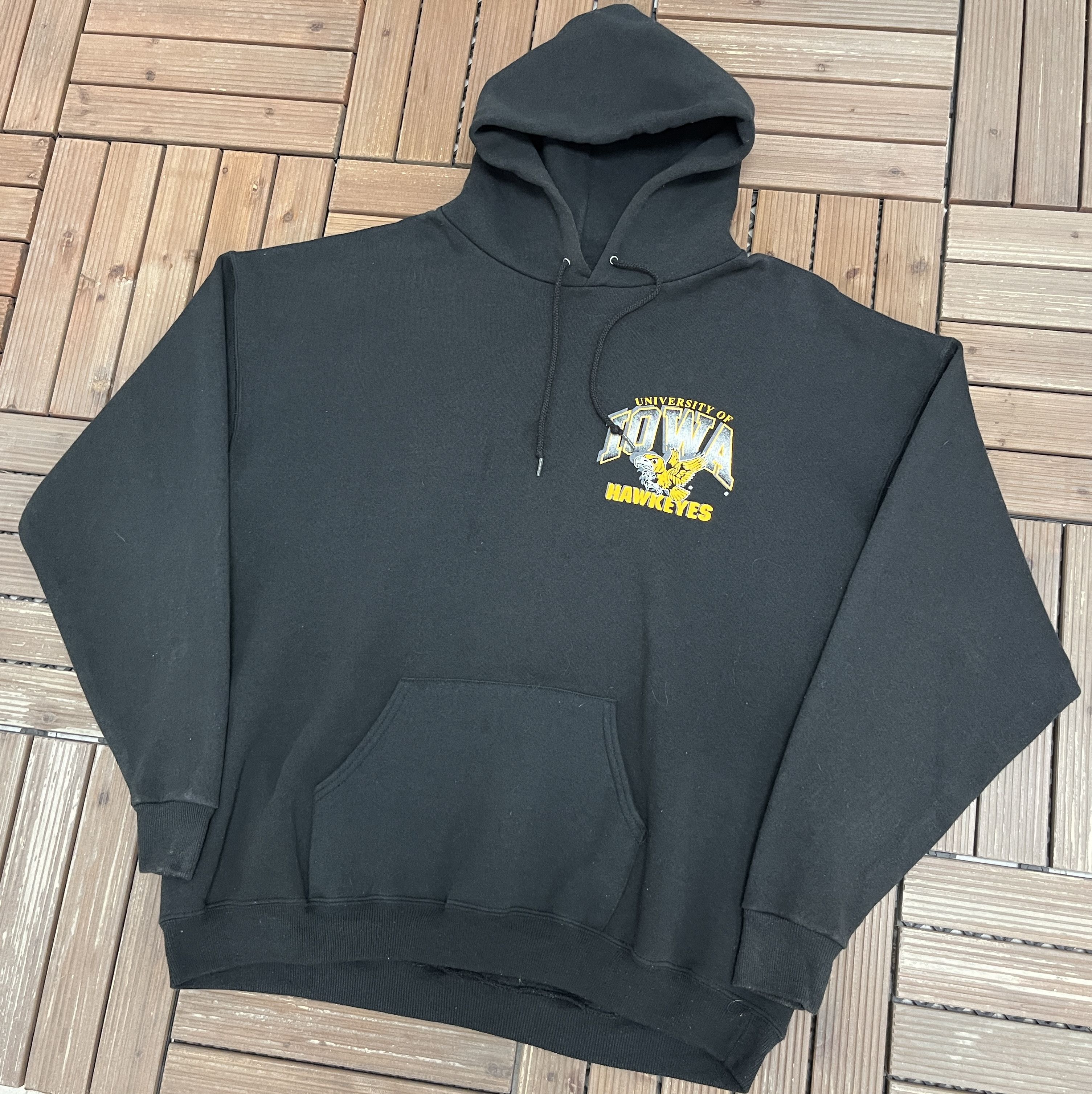 Vintage Iowa Hawkeyes Vintage Black Hoodie Sweatshirt Size US XL / EU 56 / 4 - 3 Thumbnail