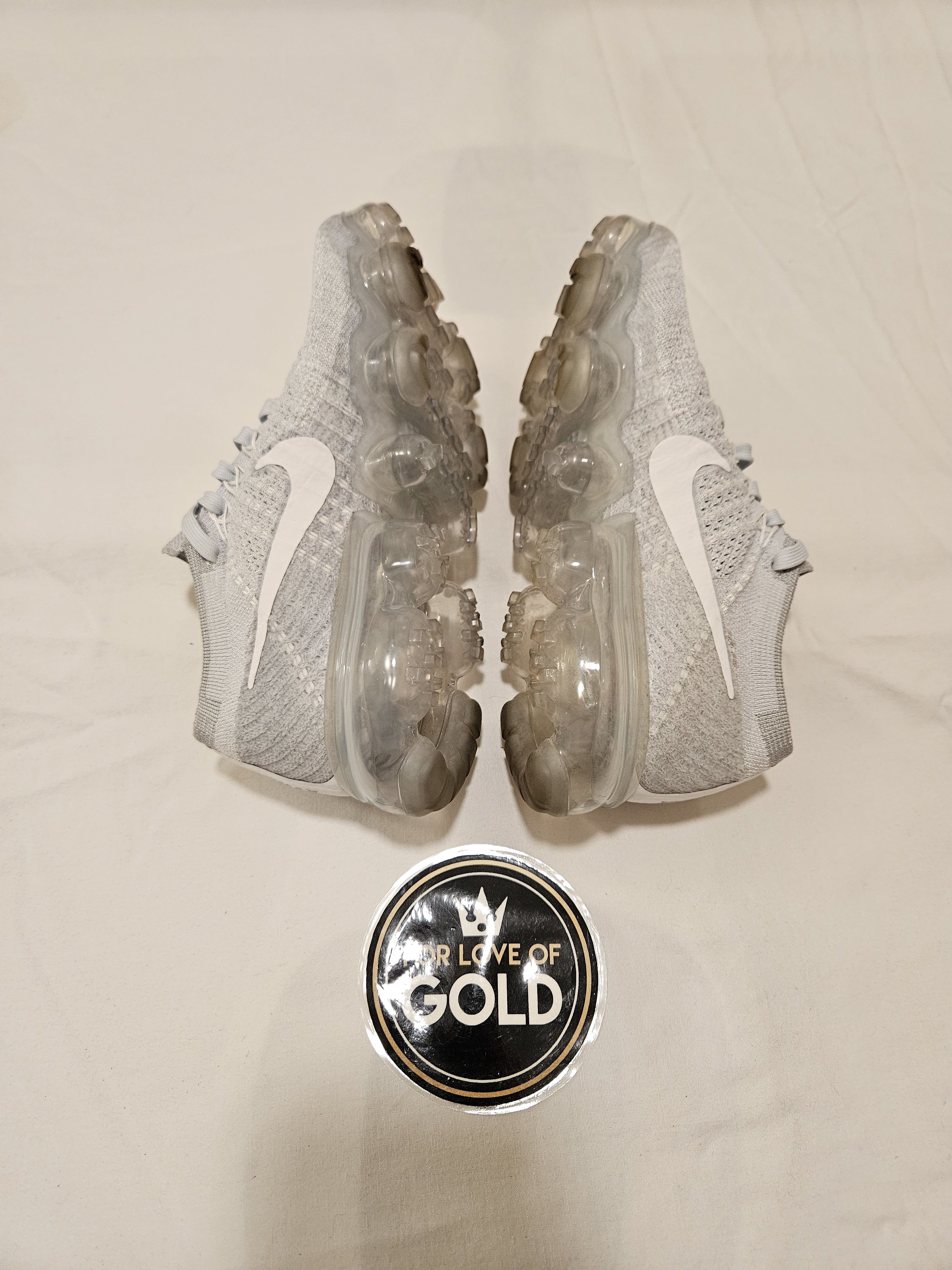 Nike 2017 Nike Air VaporMax Pure Platinum shoes Size US 5 / IT 35 - 5 Thumbnail