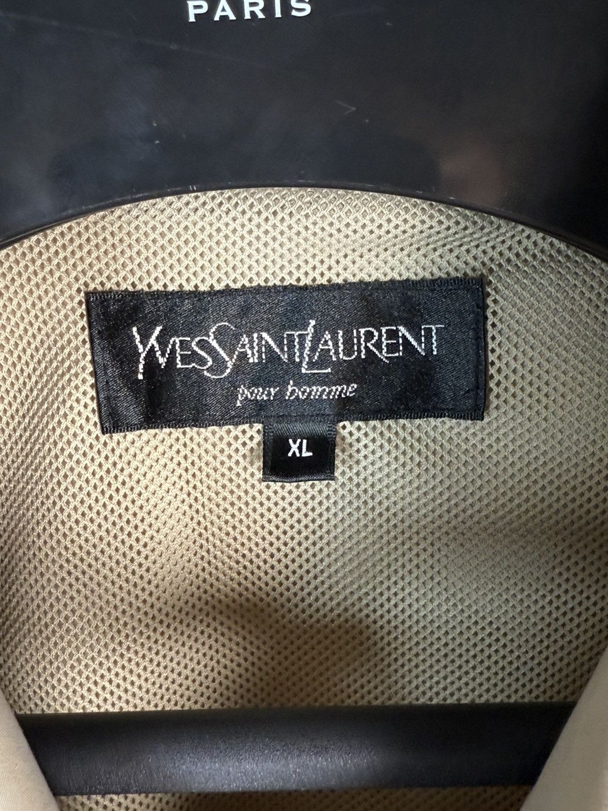 Yves Saint Laurent Beige YSL Jacket Bomber Zip Up Collar Vintage Logo y2k Size US XL / EU 56 / 4 - 5 Thumbnail