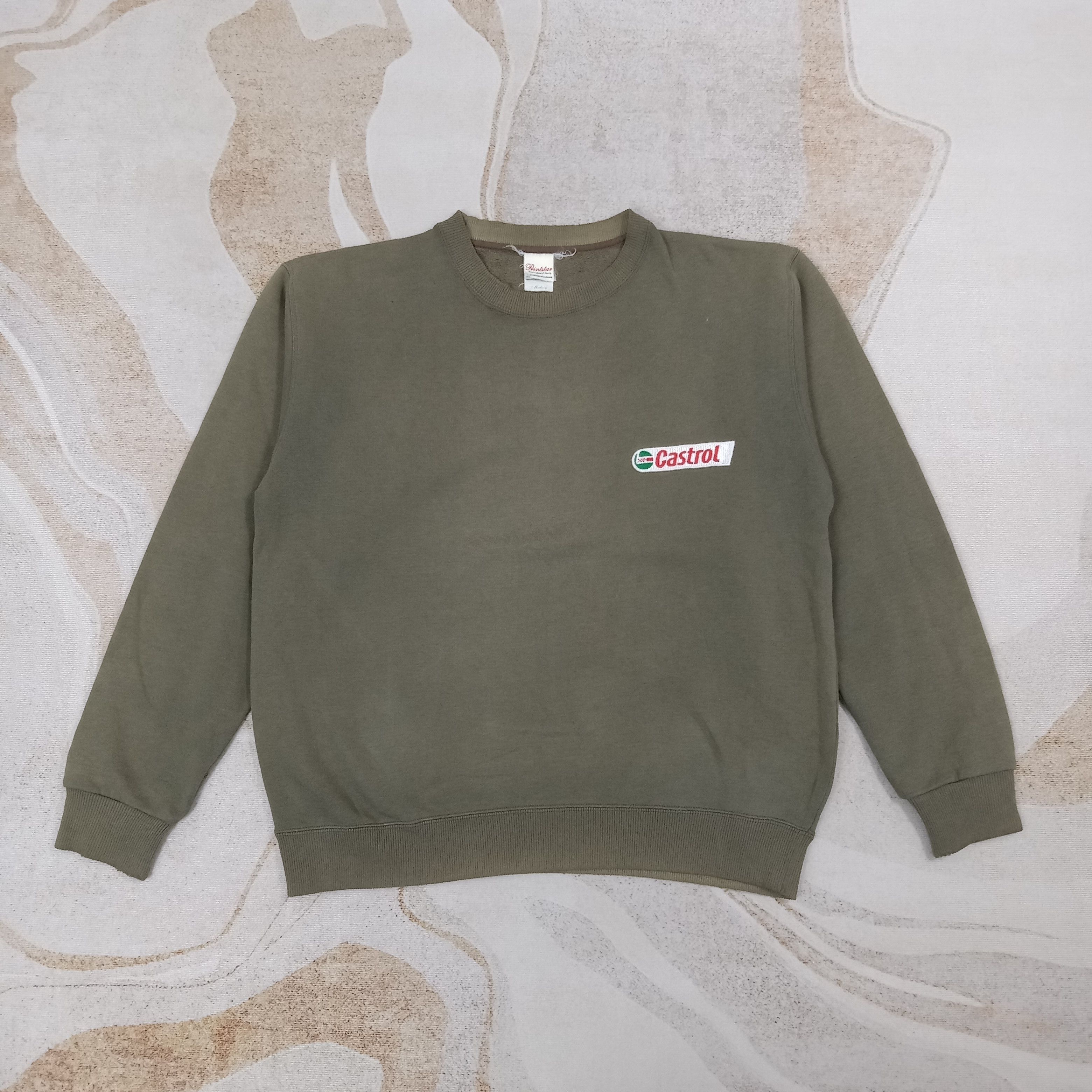 Vintage Castrol Oil Lubricant Racing Motorsports Sweatshirt C268N8 Size US L / EU 52-54 / 3 - 1 Thumbnail