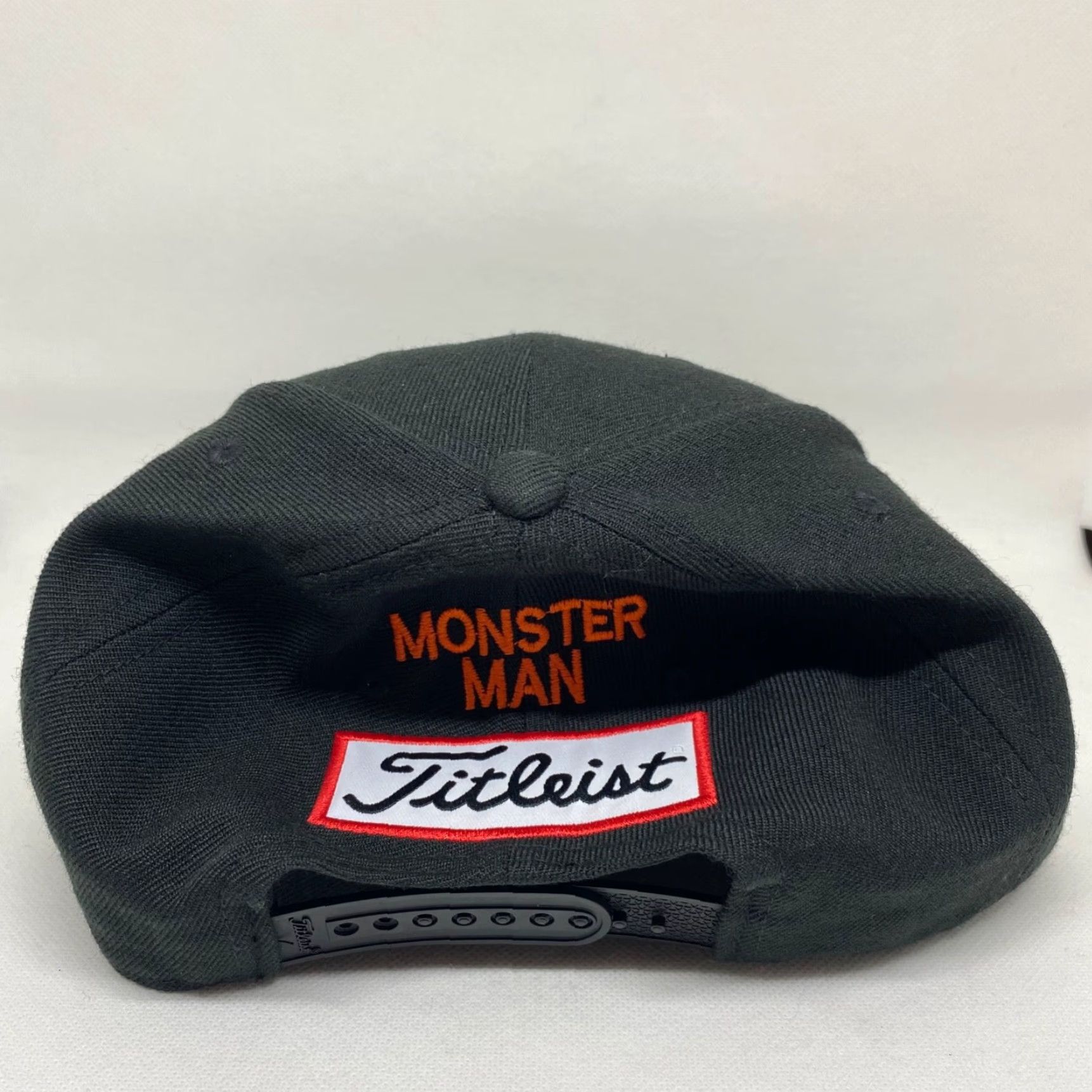 Titleist Titleist Golf Hat Cap Snapback Footjoy Pro V1 Black Monster Man Adjustable NEW Size ONE SIZE - 6 Thumbnail