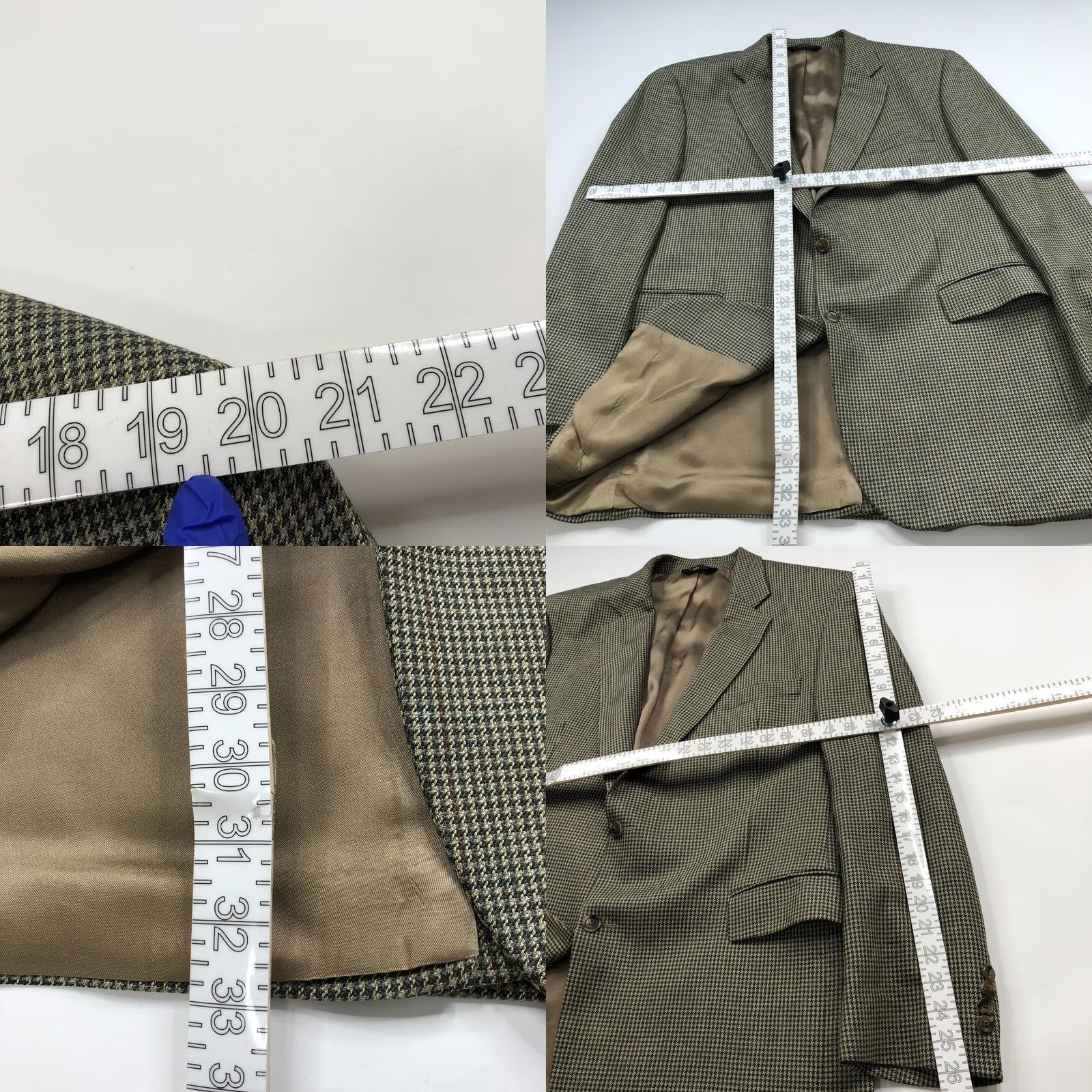 Jos. A. Bank Jos. A. Bank Sport Coat Houndstooth Multicolor Silk Wool 46L Long Button Jacket Mens Regular Coat Size US S / EU 44-46 / 1 - 8 Thumbnail