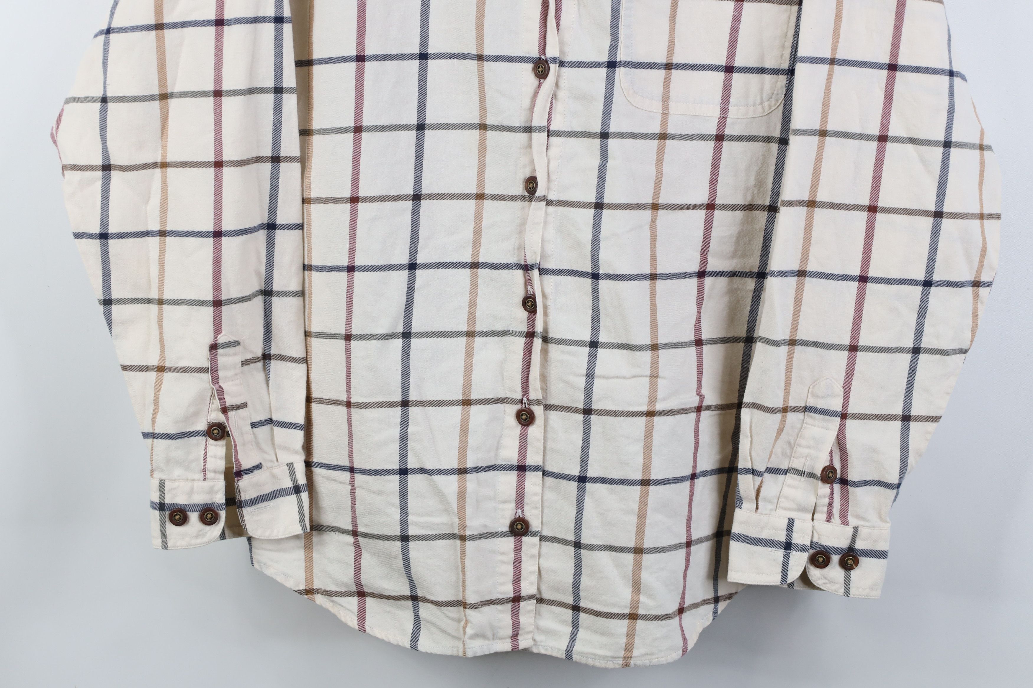 Vintage Vintage 90s Streetwear Flannel Collared Button Shirt Plaid Size XXL / US 16-18 / IT 52-54 - 3 Thumbnail