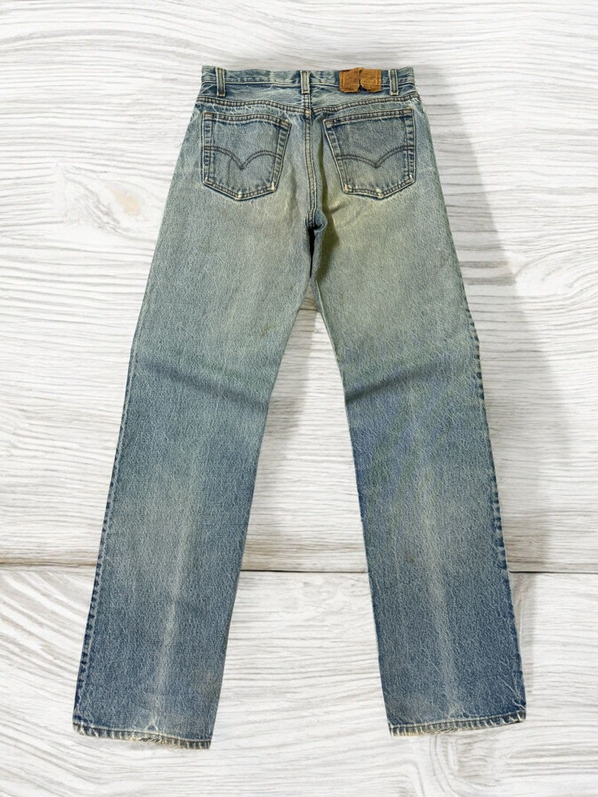Levi's Vintage Levi's 501 Blue Distressed Mud Wash Denim Jeans Size US 27 - 2 Thumbnail