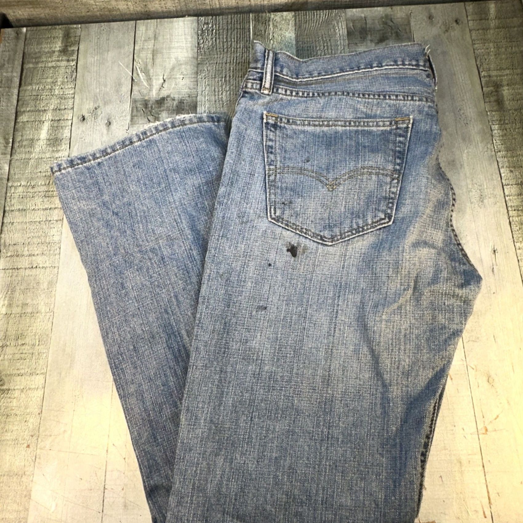 Levi's Levi's 527 Slim Boot Cut Jeans Mens 36x32 Blue Denim Regular Zip Button Size US 36 / EU 52 - 6 Thumbnail
