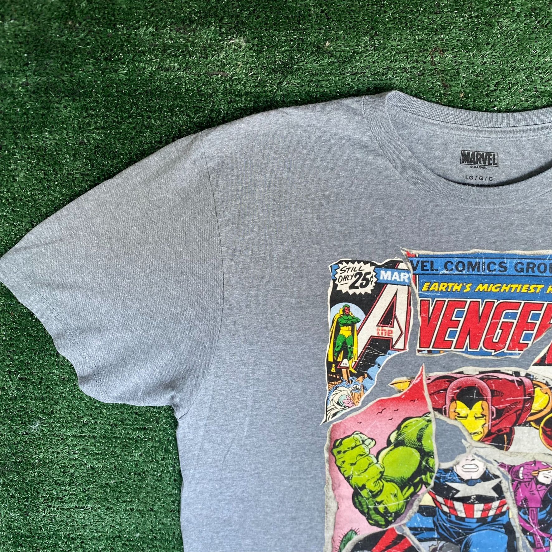 Marvel Comics Vintage Y2K Marvel Avengers Shirt Gray Retro Comic Book Tee Size US L / EU 52-54 / 3 - 2 Thumbnail