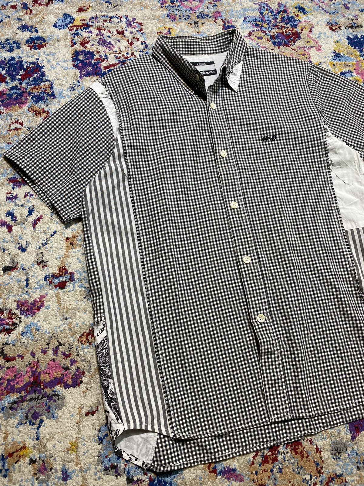 Montage Vintage Montage Japan Statements Cut Rework Button Up Shirts Size US M / EU 48-50 / 2 - 2 Thumbnail