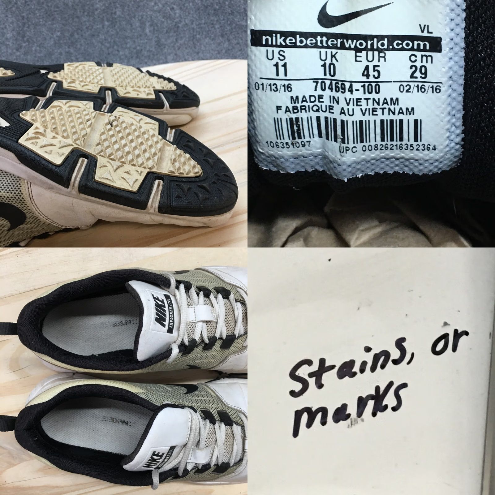 Nike Nike Explorer CTRL Sneaker Mens 11 White Golf Athletic Lace Up Casual Shoe Size US 11 / EU 44 - 9 Thumbnail