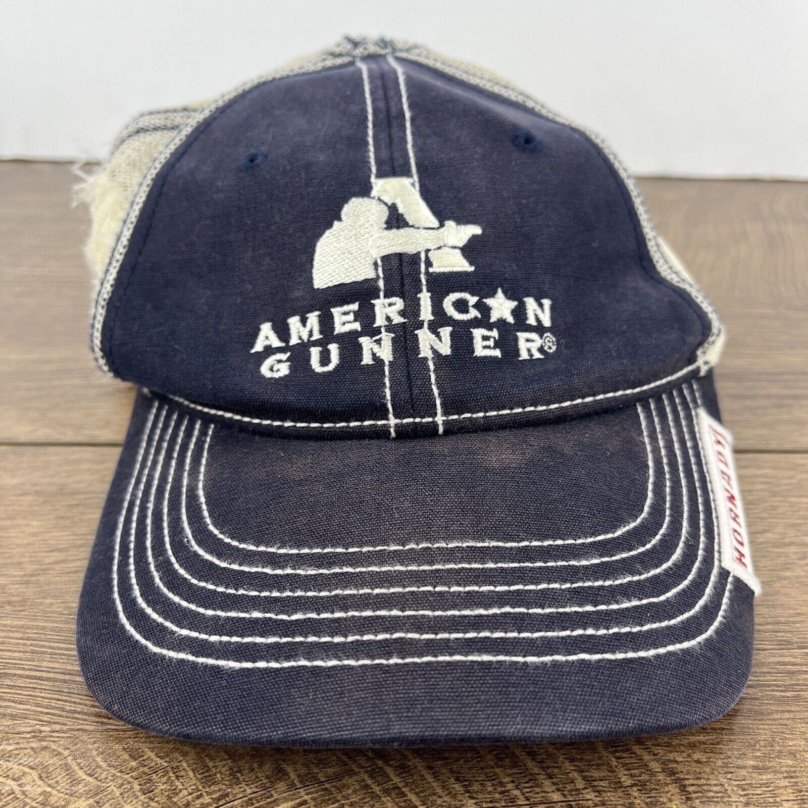 Other American Gunner Hat Blue Hat Adjustable Adult Size Hat Cap Size ONE SIZE - 5 Thumbnail