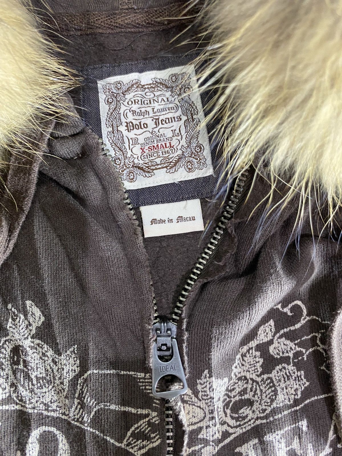 Polo Ralph Lauren × RRL Ralph Lauren × Vintage Polo ralph lauren distressed faux fur hoodie lgb style Size US XS / EU 42 / 0 - 7 Thumbnail