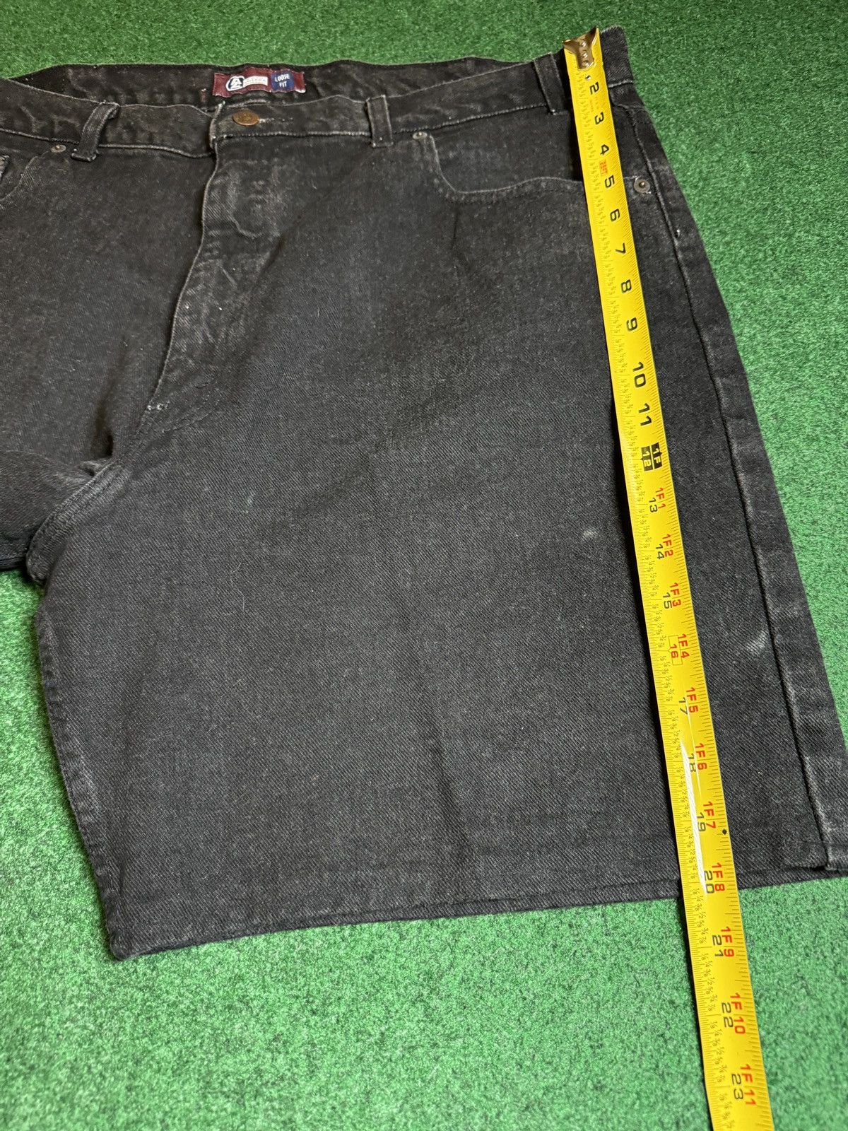 Arizona Jean Co. Y2K Arizona Relaxed Fit Loose Black Jorts Denim 11” Shorts Size US 40 / EU 56 - 8 Thumbnail