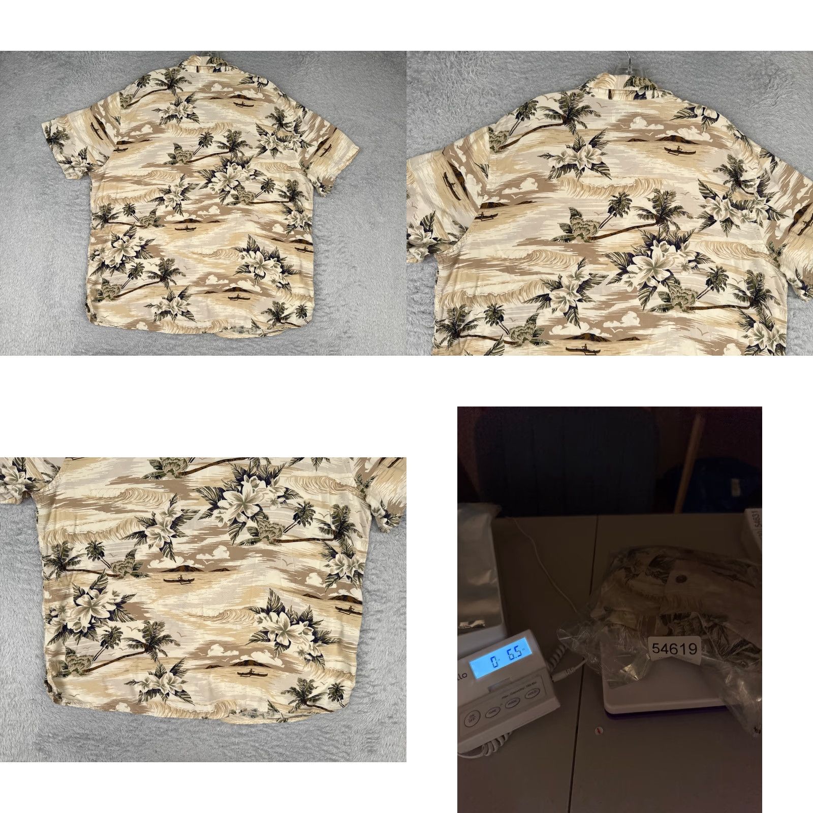 Old Navy VINTAGE Old Navy Shirt Men Extra Large Beige Floral Palm Button Up 100% Rayon Hawaiian Size US XL / EU 56 / 4 - 9 Thumbnail