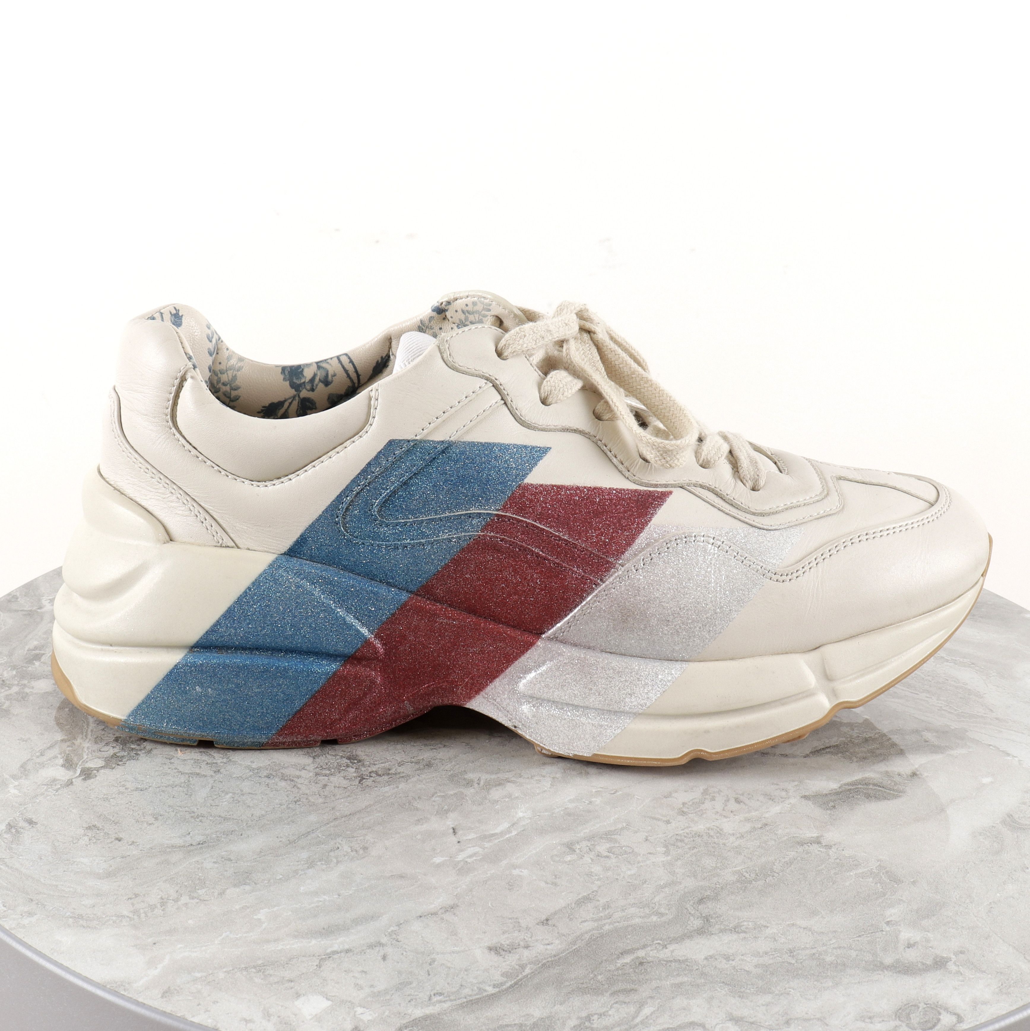 Gucci Gucci Rhyton Leather Ivory Sneakers Size US 9.5 / IT 39.5 - 1 Thumbnail