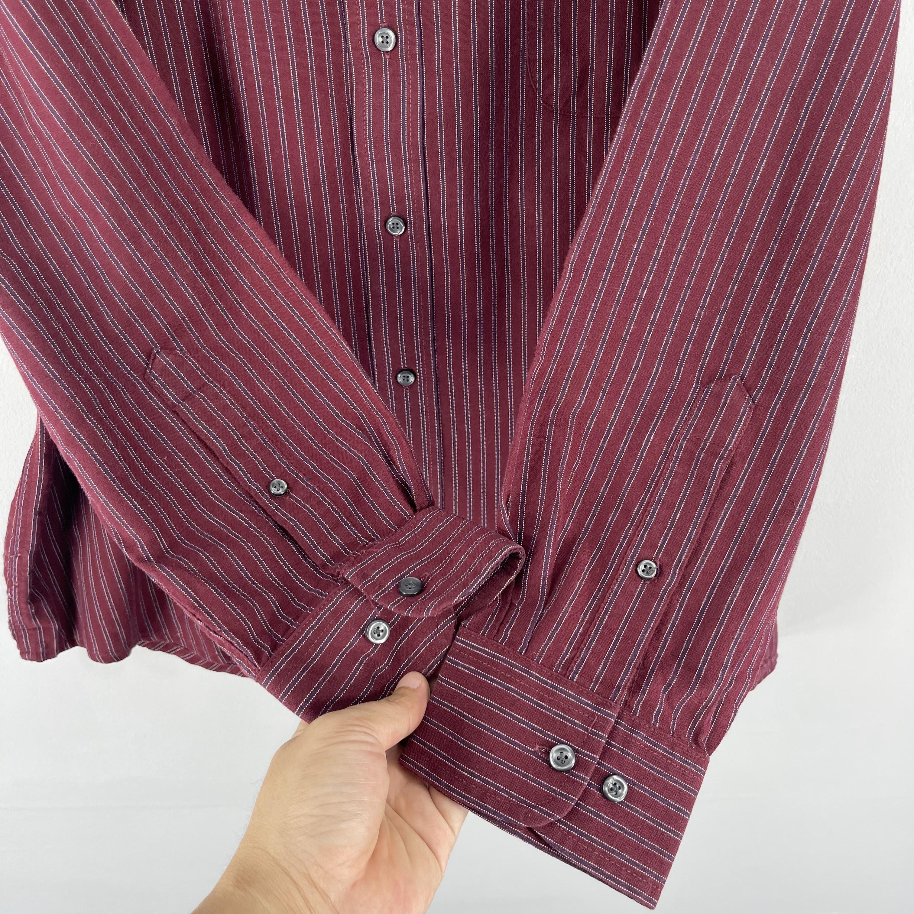 Flannel Vintage St JOHNS BAY Striped Casual Oxfords Button Up Shirt Size US XL / EU 56 / 4 - 6 Thumbnail