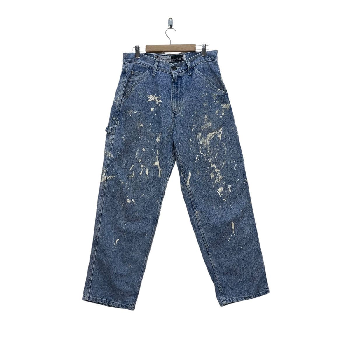 Levi's 🔥Vintage Levis Carpenter Silver Tab Splash Painting Worker Size US 34 / EU 50 - 1 Thumbnail