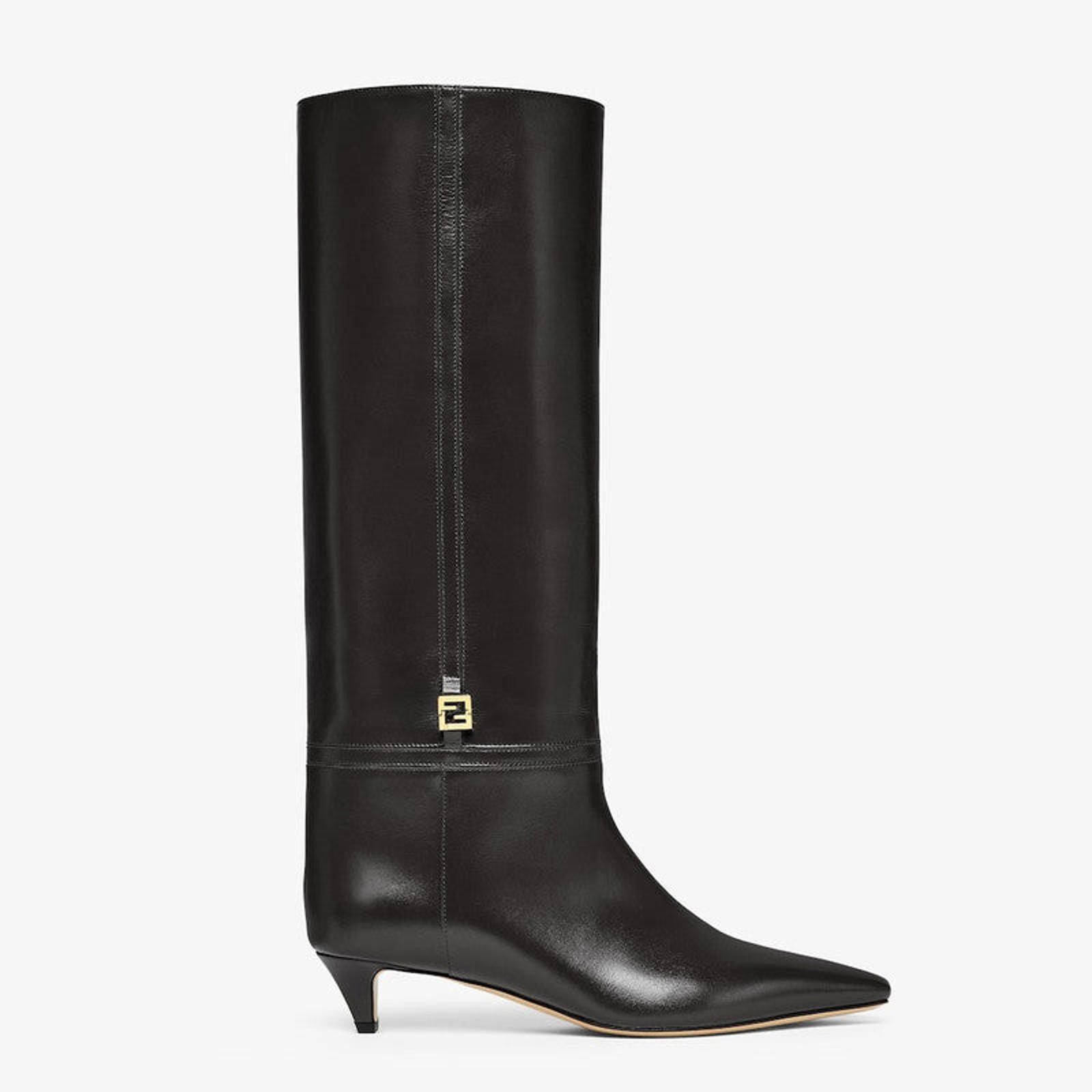 Fendi Fendi FFold Leather Boots Size US 7.5 / IT 37.5 - 1 Thumbnail