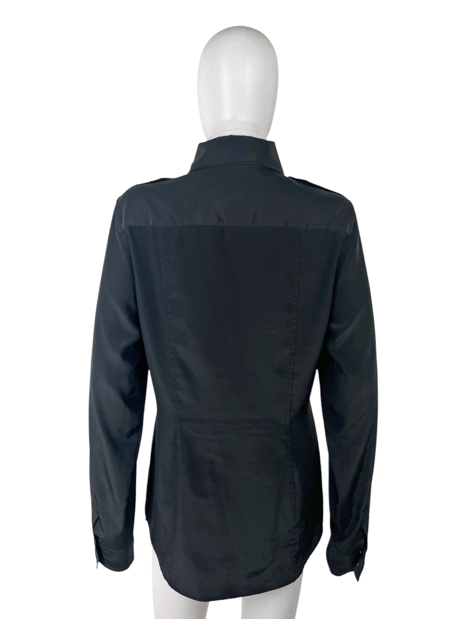 Gucci by Tom Ford S/S 1998 Black Military Shirt Size L / US 10 / IT 46 - 3 Thumbnail