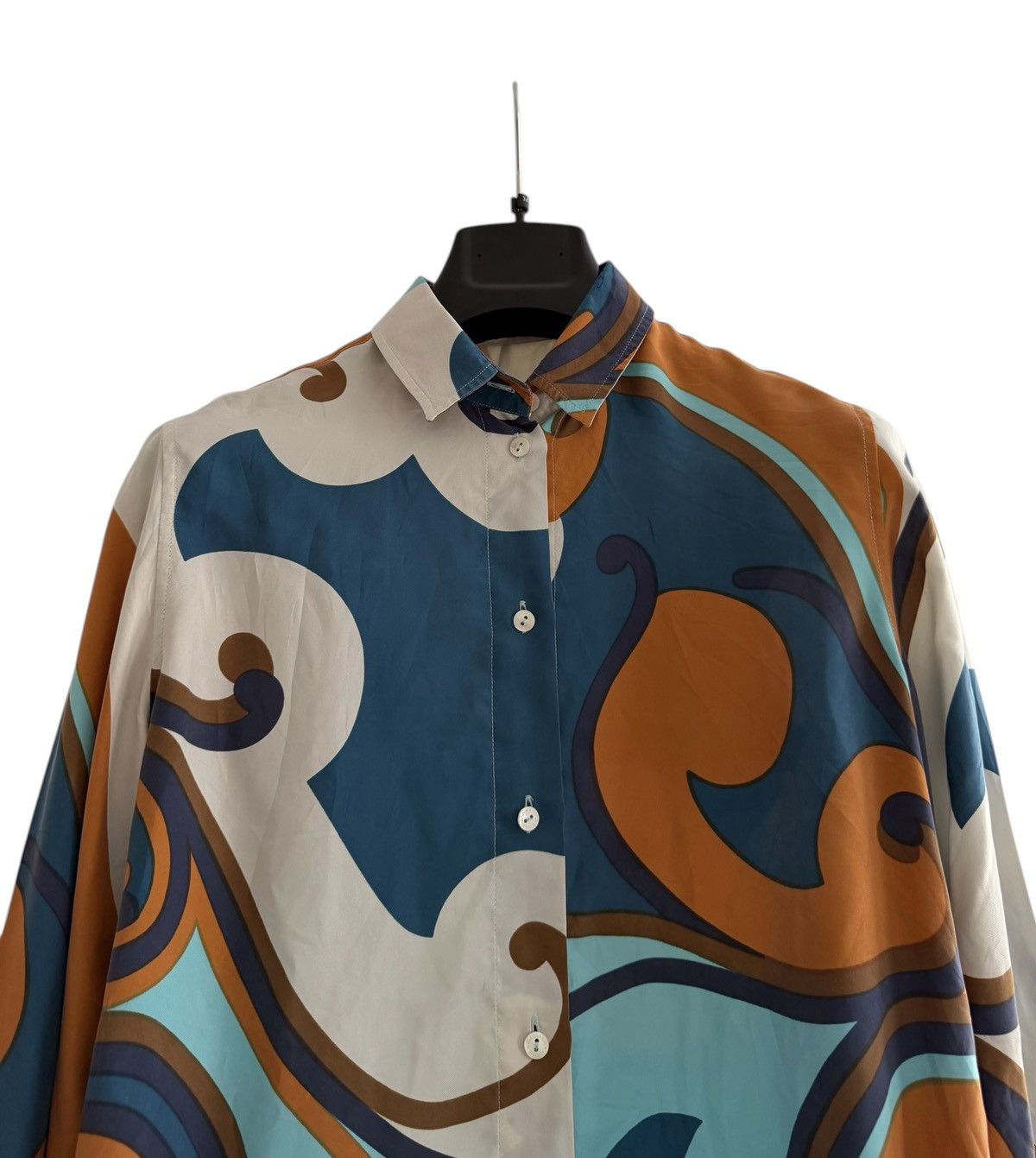Dolce & Gabbana Dolce Gabbana Abstract Silk Shirt Size L / US 10 / IT 46 - 4 Thumbnail