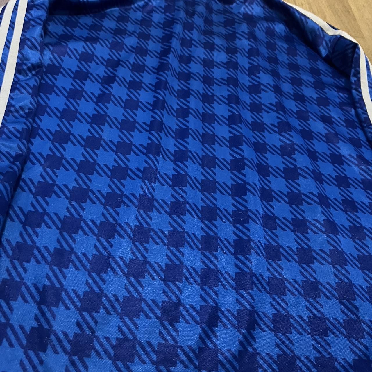 Adidas Blue Adidas soccer jersey with checkerboard pattern Size US S / EU 44-46 / 1 - 6 Thumbnail