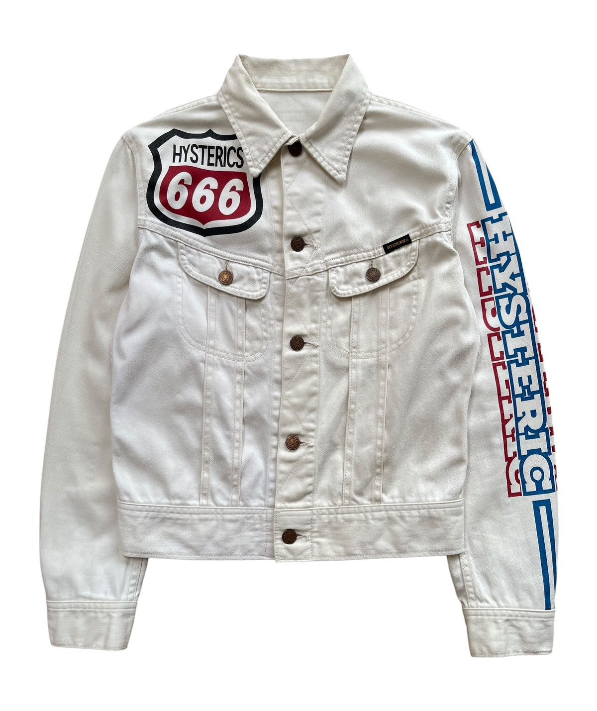 Hysteric Glamour Vtg Hysteric Glamour Punk Denim Jacket Size S / US 4 / IT 40 - 2 Thumbnail