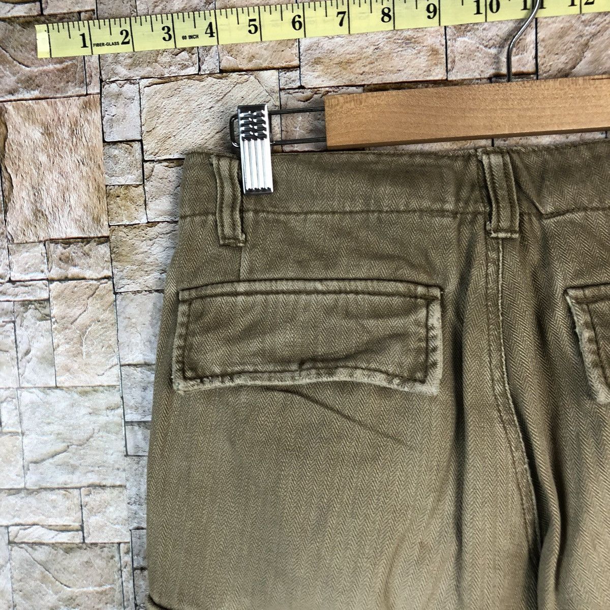 Japanese Brand Think Pink faded Cargo utility Multipocket Pants #A1160 Size US 29 - 19 Thumbnail