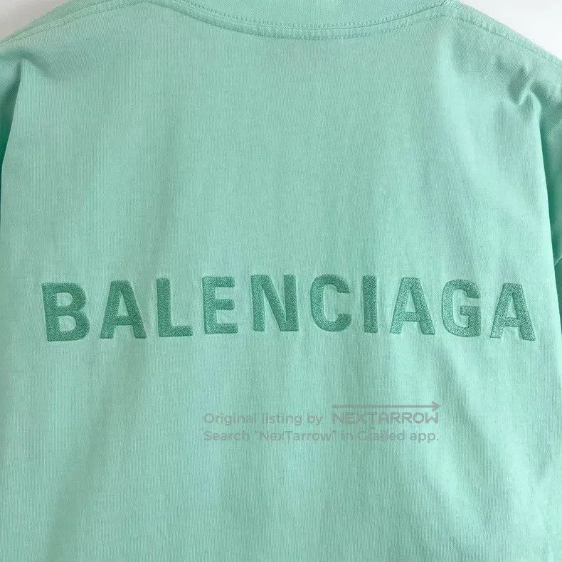 Balenciaga Balenciaga Mint green front and back embroidered letter ro Size US XS / EU 42 / 0 - 6 Thumbnail