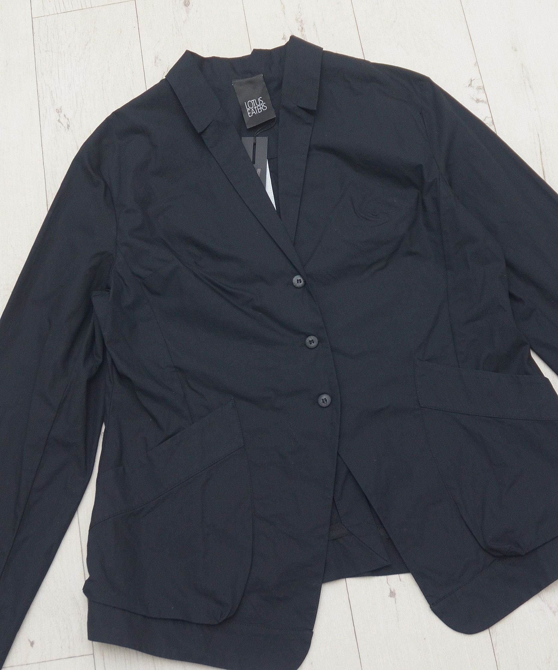 Designer New Designer LOTUS EATERS COTTON BLAZER Black y2k Size XL / US 12-14 / IT 48-50 - 2 Thumbnail