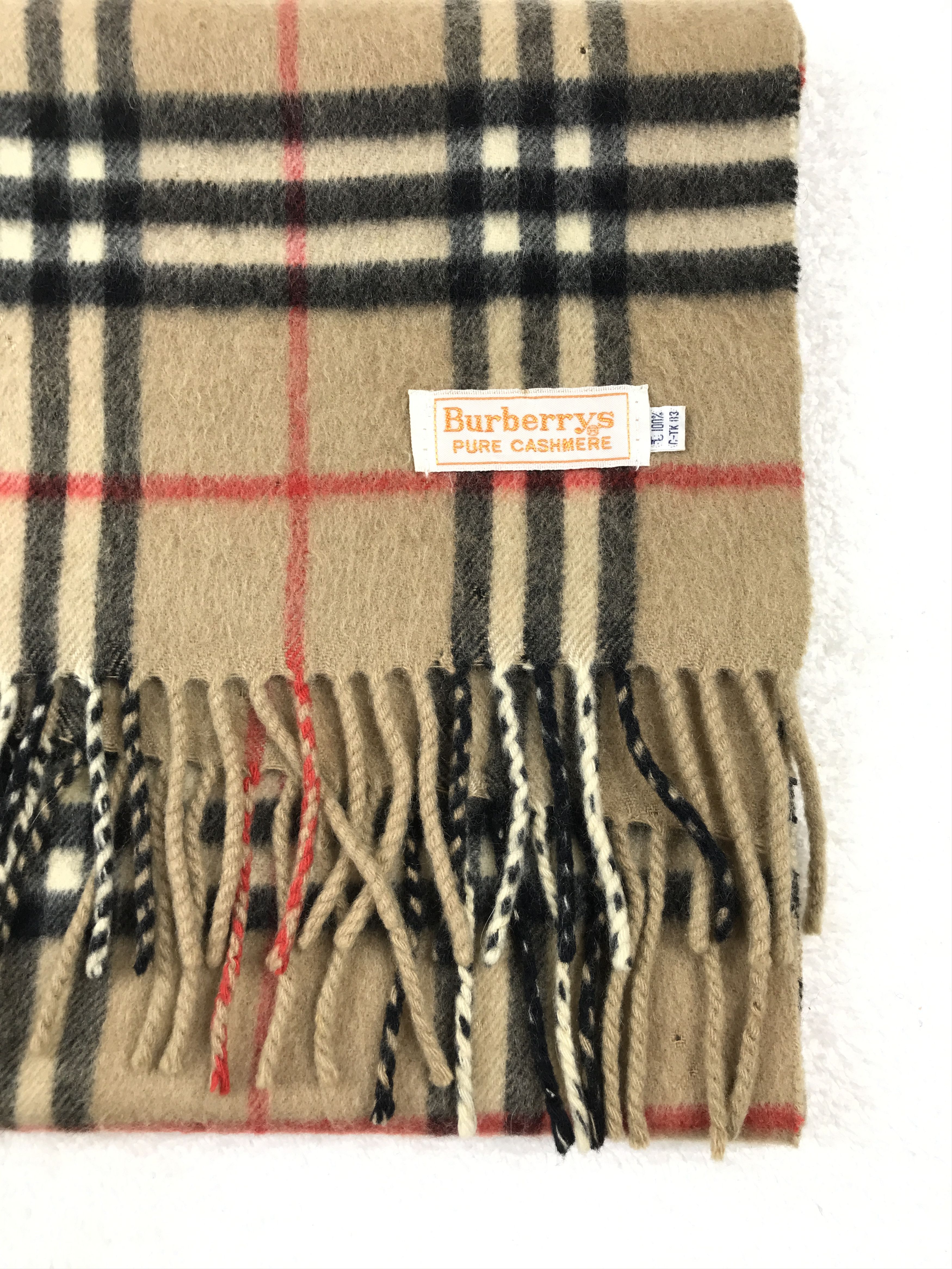 Burberry × Vintage Vintage Burberry Scarf Muffler Wool Cashmere Novacheck Size ONE SIZE - 3 Thumbnail