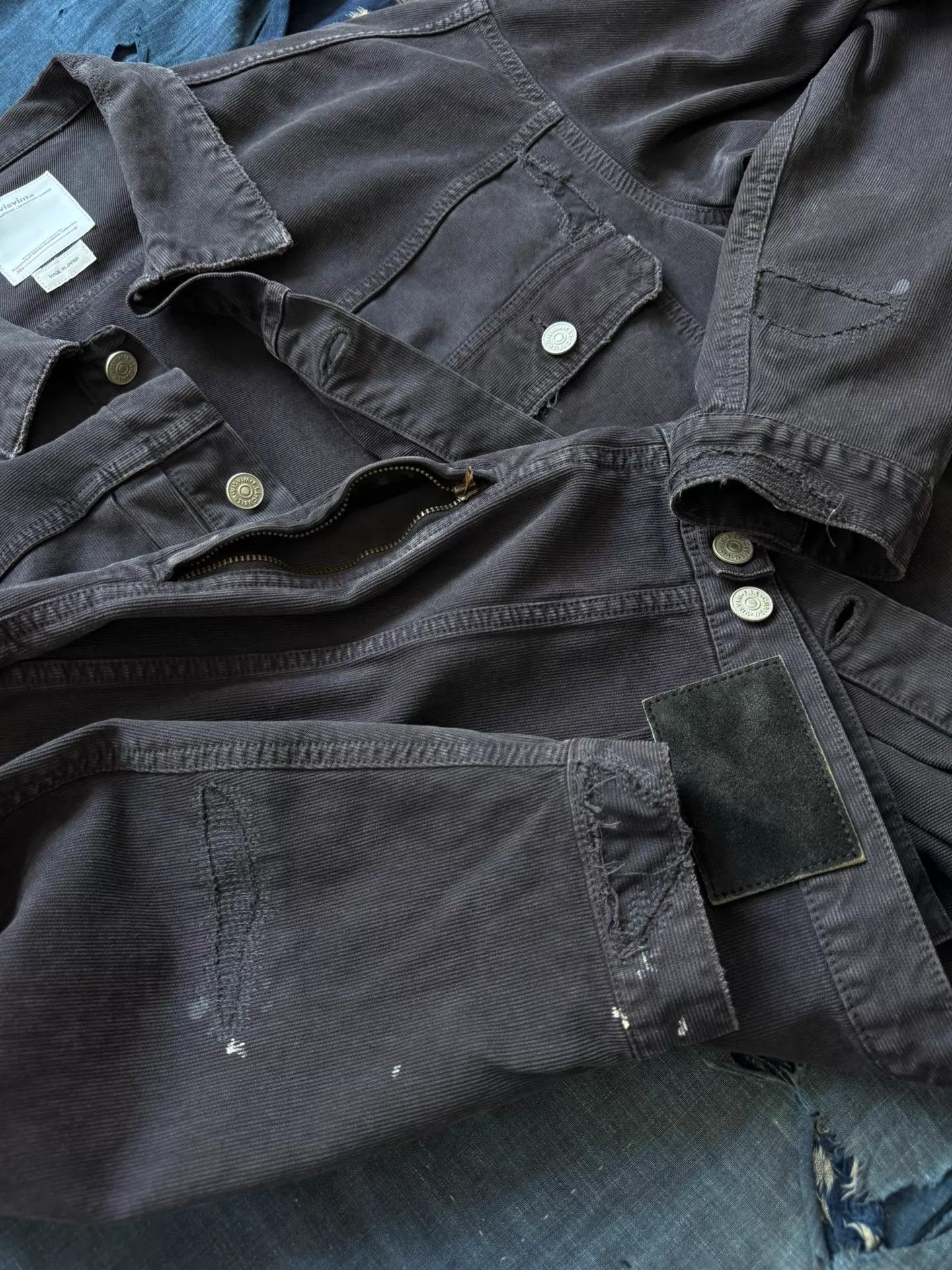 Visvim VISVIM 22SS 101XX JKT Deep Black Washed Destructed Size US M / EU 48-50 / 2 - 8 Thumbnail