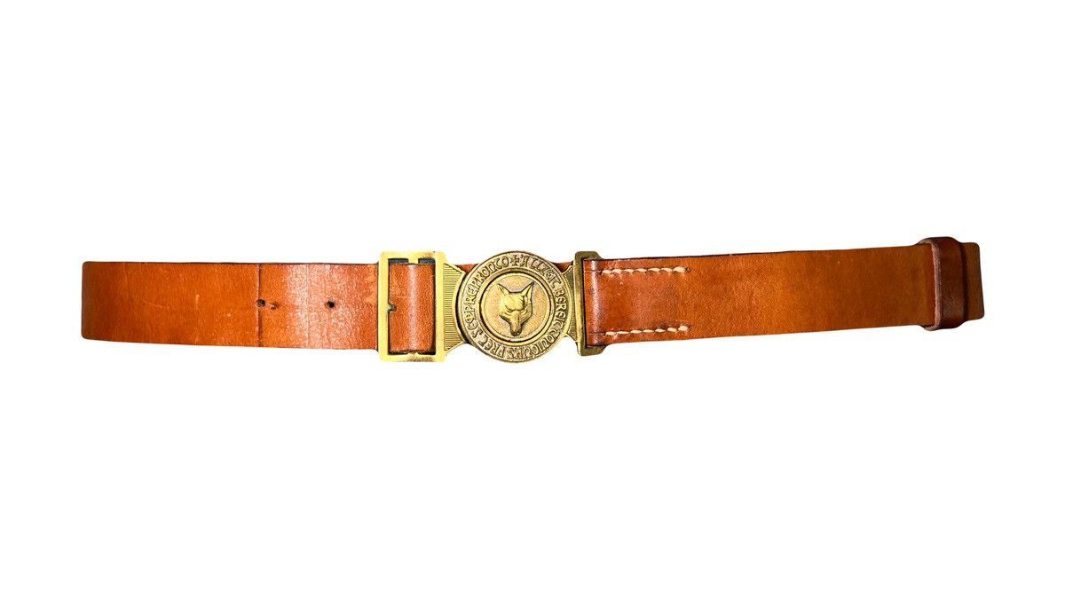 Vintage Avant Garde Swiss Scout Brown Vintage Leather belts Y2K Size 26 - 2 Thumbnail