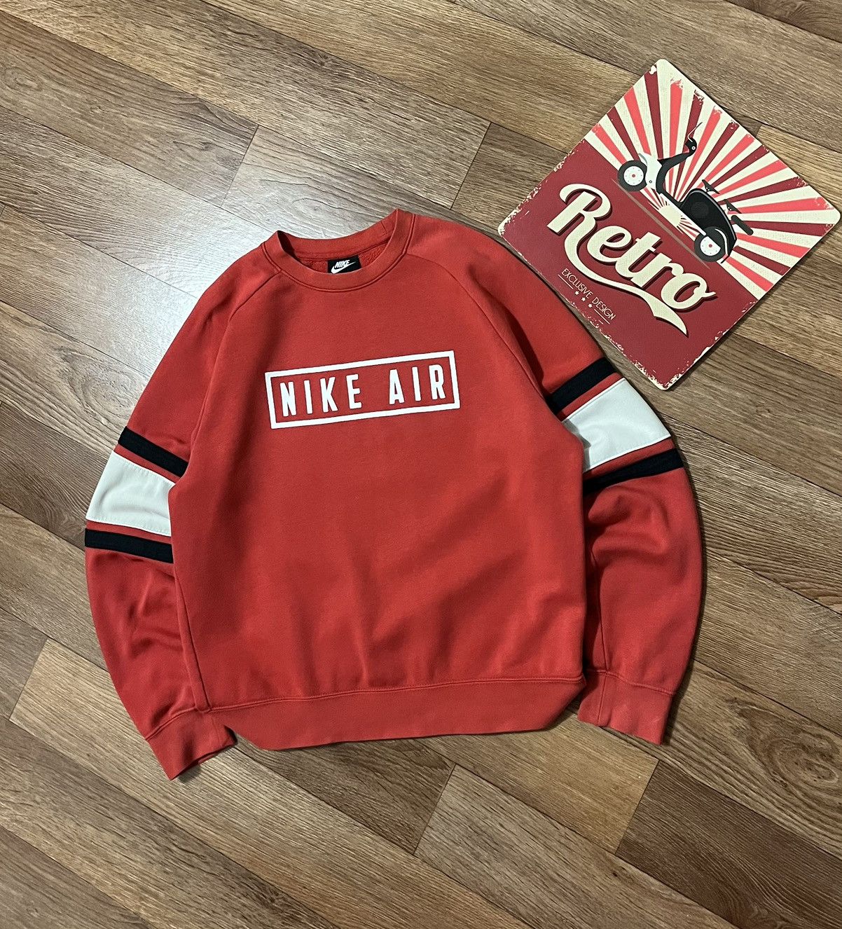 Nike Nike Air Big Logo Swoosh Crewneck Sweatshirt Size US M / EU 48-50 / 2 - 2 Thumbnail