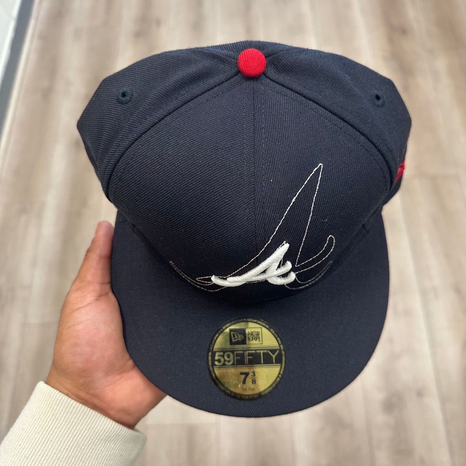 New Era New Era Atlanta Braves 59FIFTY fitted hat Cap size 7 3/8 Size ONE SIZE - 3 Thumbnail