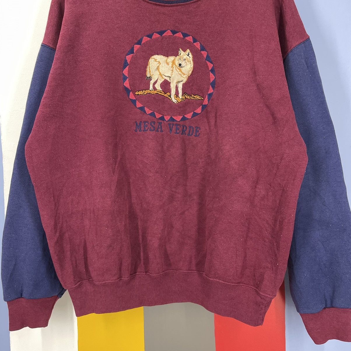 Vintage MESA VERDE by H.L. MILLER GOLD Sweatshirt #1935/11 Size US L / EU 52-54 / 3 - 4 Thumbnail