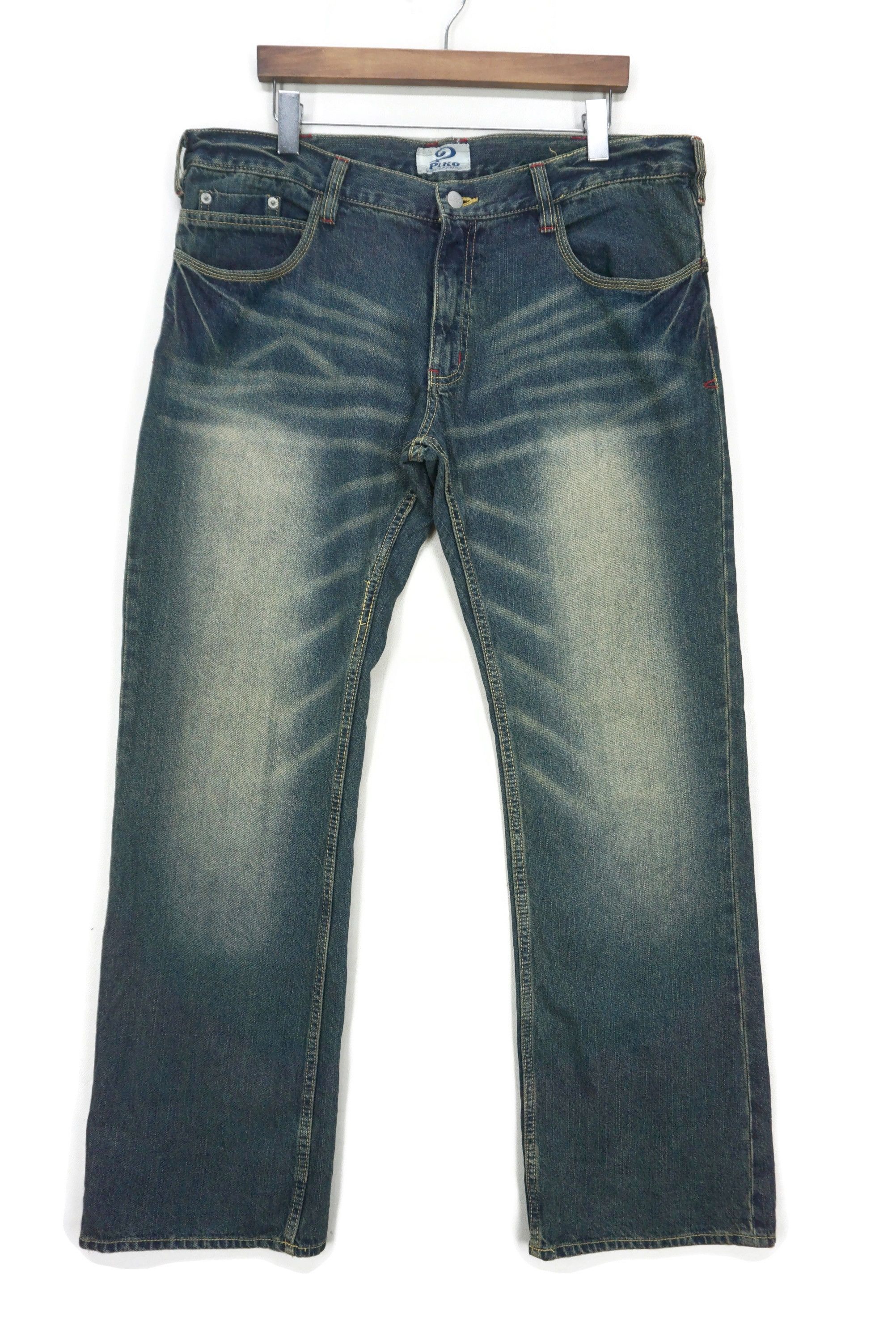 Japanese Brand Piko Jeans Size 40x33.5 Y2K Low-Rise Baggy Denim Size US 40 / EU 56 - 2 Thumbnail