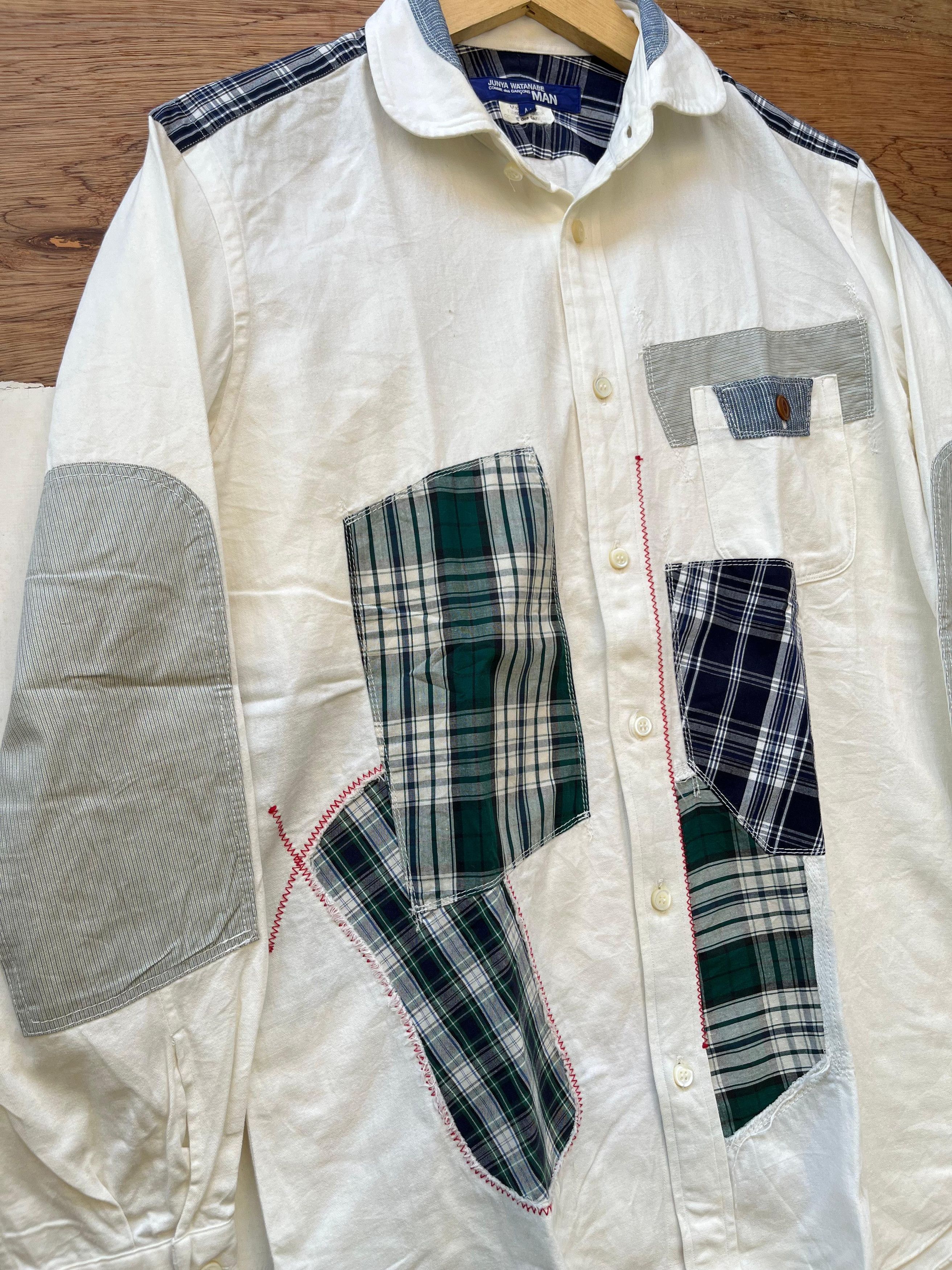 Junya Watanabe Junya Watanabe Comme Des Garcons Patchwork Button Shirt Size US M / EU 48-50 / 2 - 3 Thumbnail