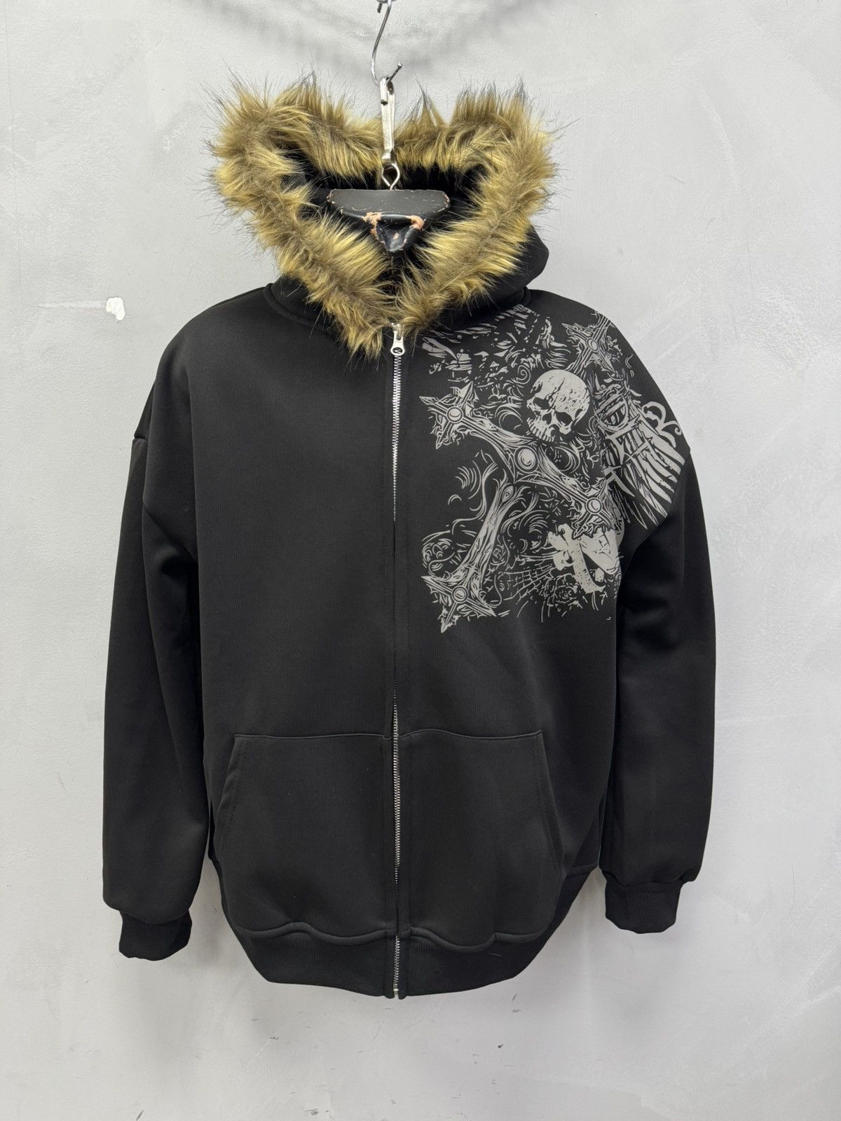 Le Grande Bleu (L.G.B.) Archive carti style legrandebleu fur fuzzy gothic hoodie Size US M / EU 48-50 / 2 - 1 Thumbnail