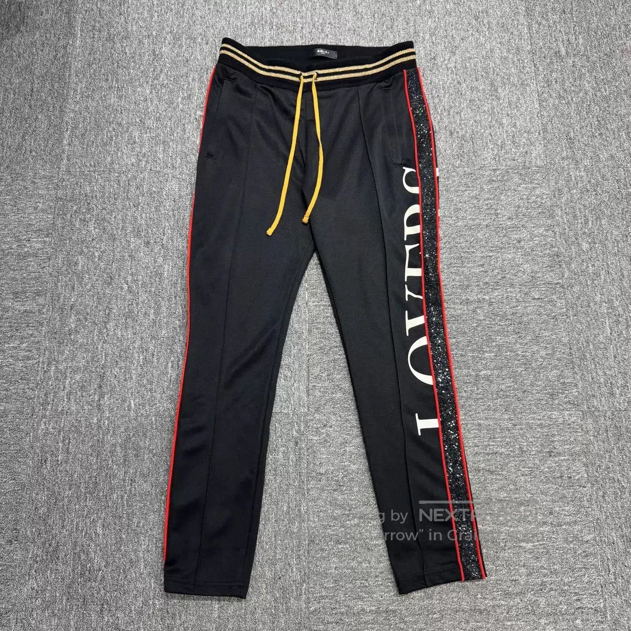Amiri Amiri Black Glitter Lovers Sweatpants. Size US 36 / EU 52 - 1 Thumbnail