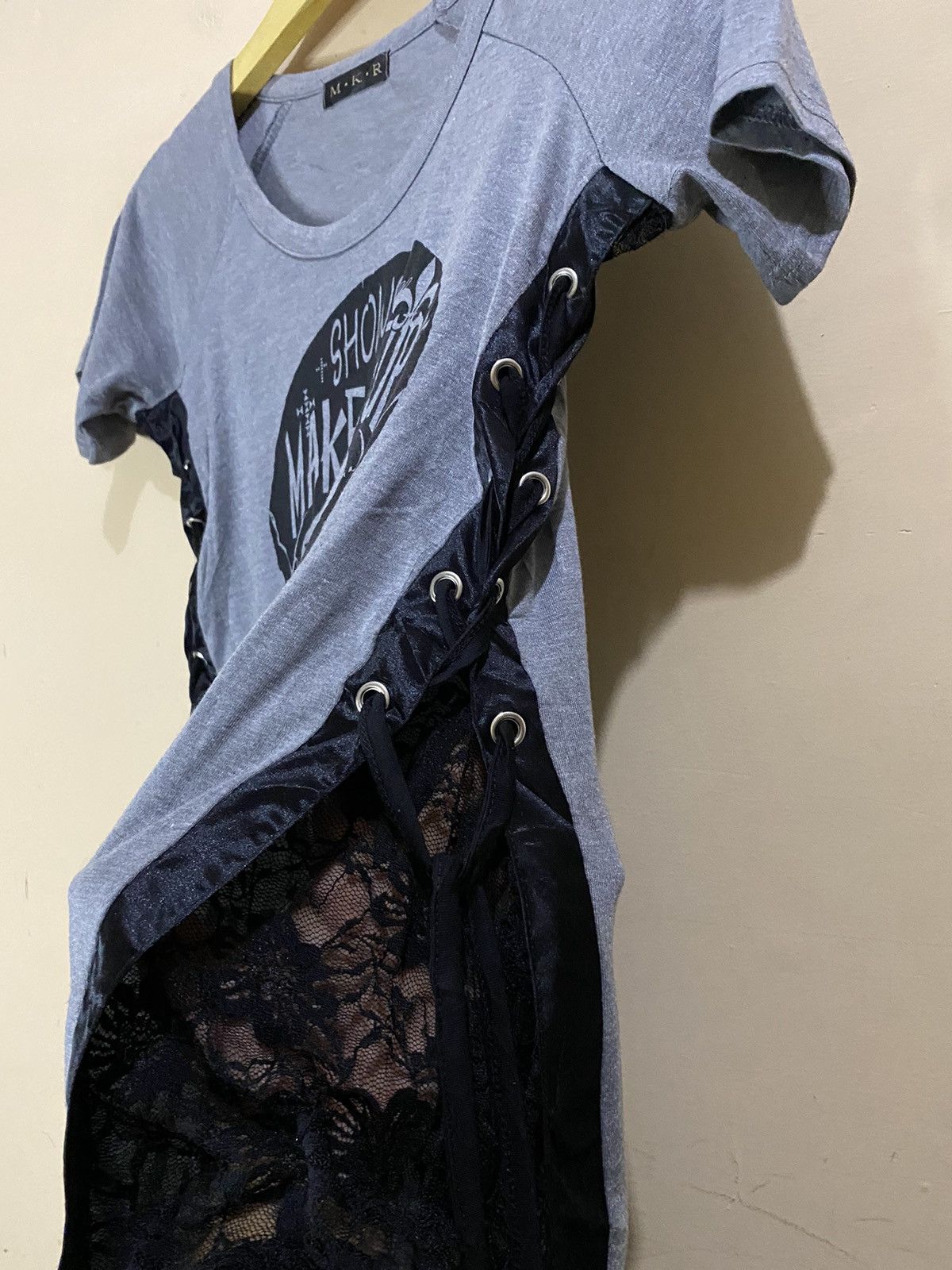 Seditionaries Y2K M.K.R Japan Poem Big Skull Mini Dress Size M / US 6-8 / IT 42-44 - 6 Thumbnail